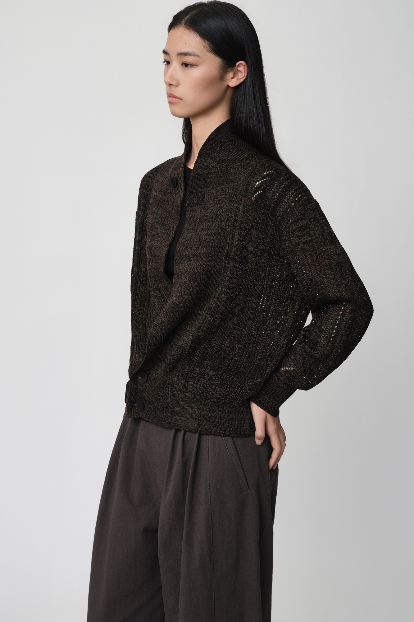 OPICLOTH Slouchy Open-Knit Cardigan, premium urban and streetwear designers apparel on PROJECTISR.com, DND4DES