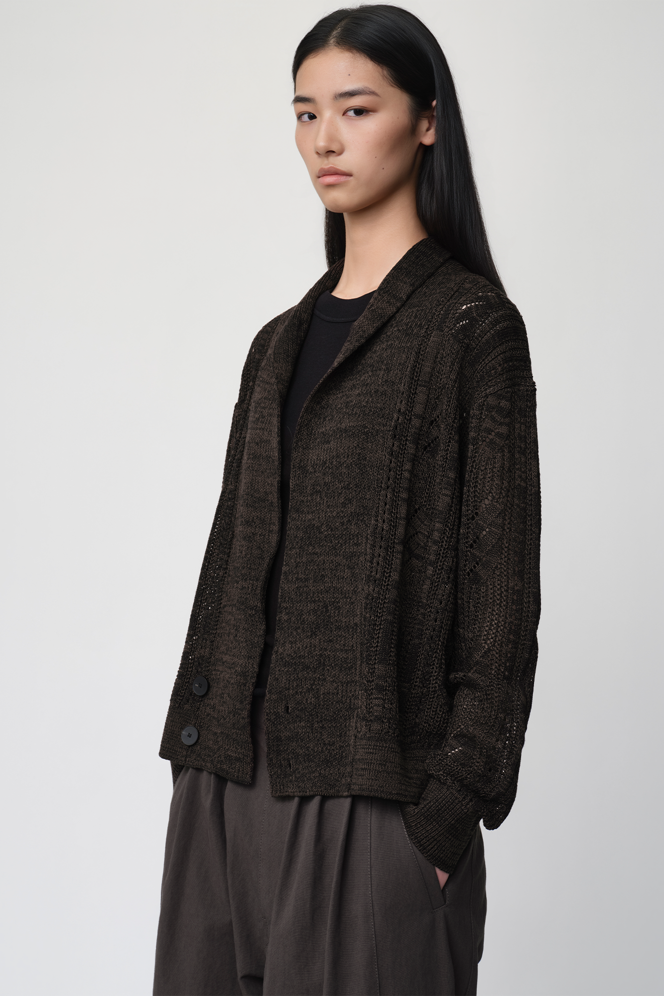 OPICLOTH Slouchy Open-Knit Cardigan, premium urban and streetwear designers apparel on PROJECTISR.com, DND4DES