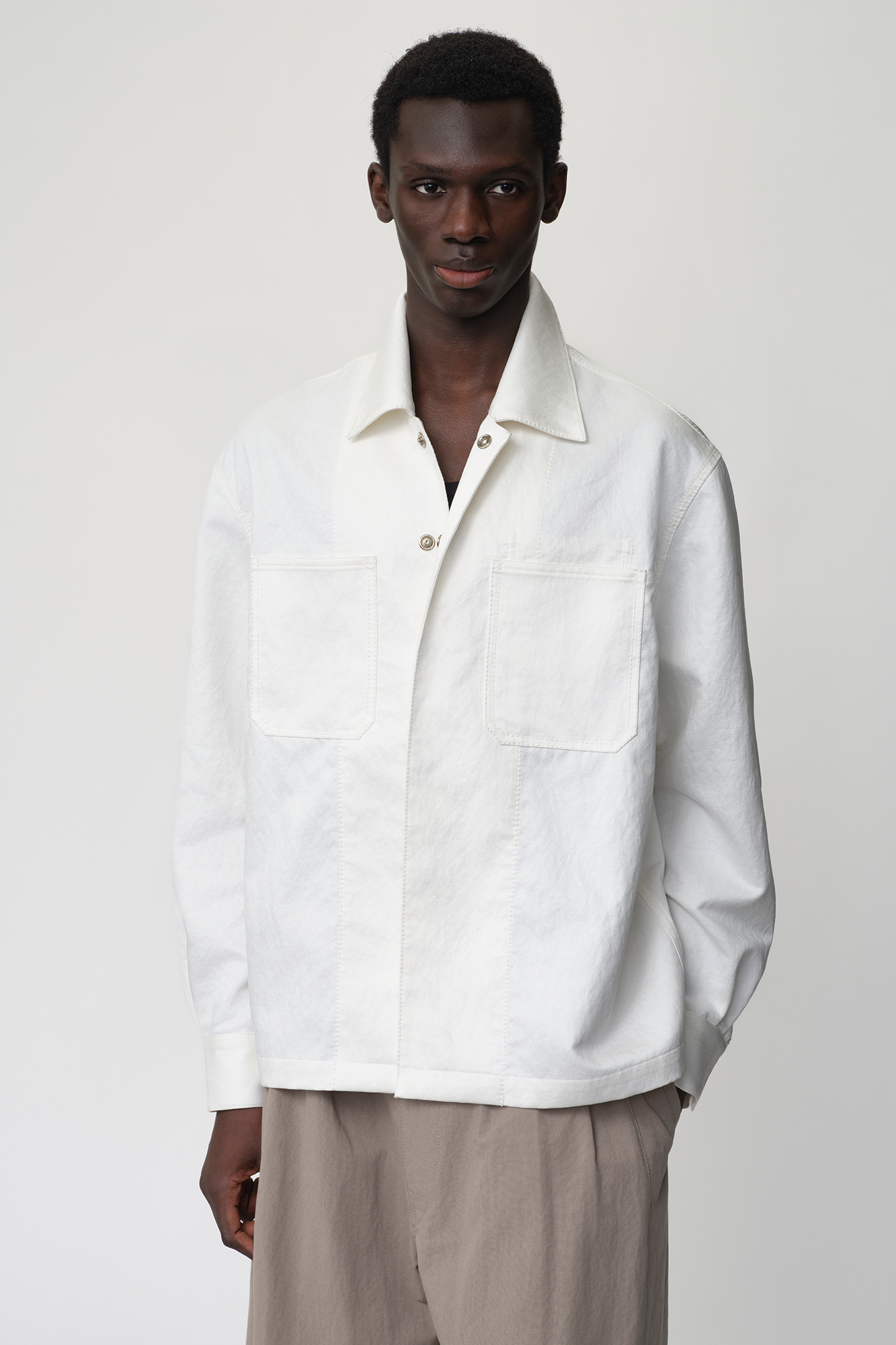 OPICLOTH Cotton-Blend Patch-Pocket Jacket, premium urban and streetwear designers apparel on PROJECTISR.com, OPICLOTH