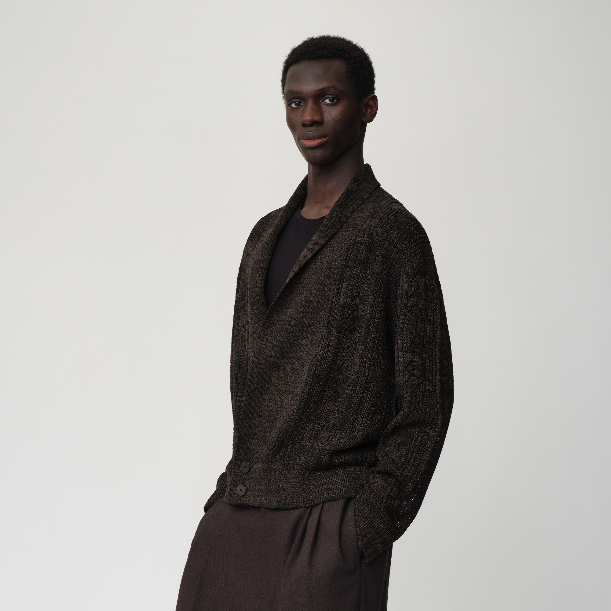 OPICLOTH Slouchy Open-Knit Cardigan, premium urban and streetwear designers apparel on PROJECTISR.com, DND4DES
