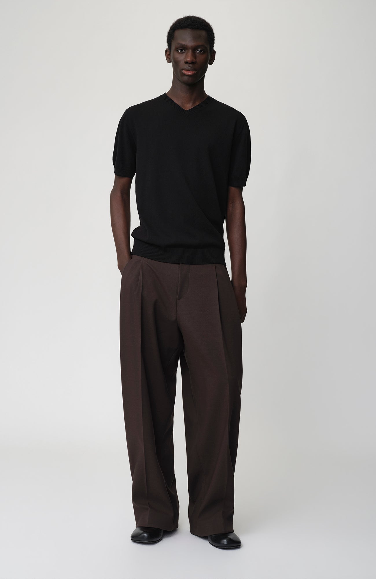 OPICLOTH V-Neck Knit Sweater Tee, premium urban and streetwear designers apparel on PROJECTISR.com, OPICLOTH