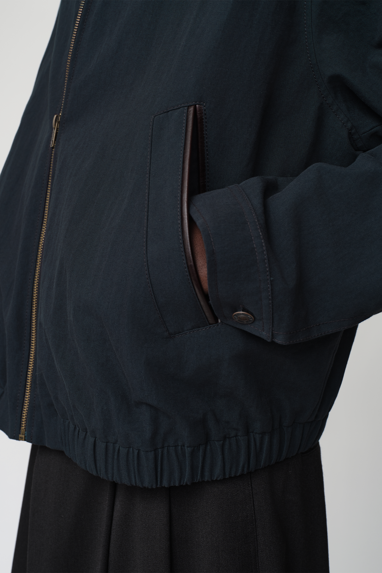 OPICLOTH Retro Contrast Leather Collar Jacket, premium urban and streetwear designers apparel on PROJECTISR.com, DND4DES