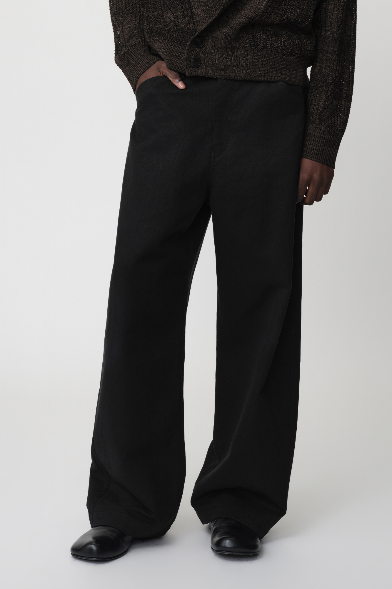 OPICLOTH Adjustable Buckle Straight-Leg Trousers, premium urban and streetwear designers apparel on PROJECTISR.com, OPICLOTH