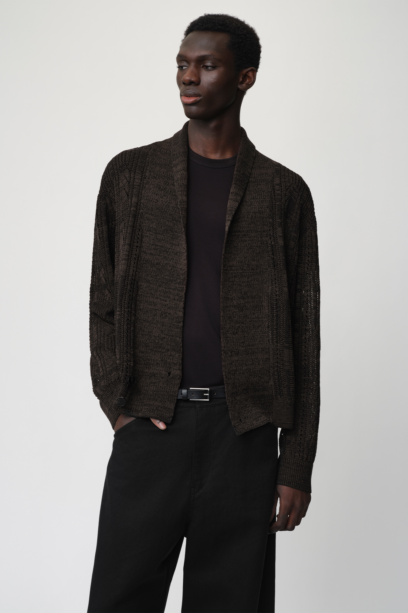 OPICLOTH Slouchy Open-Knit Cardigan, premium urban and streetwear designers apparel on PROJECTISR.com, DND4DES