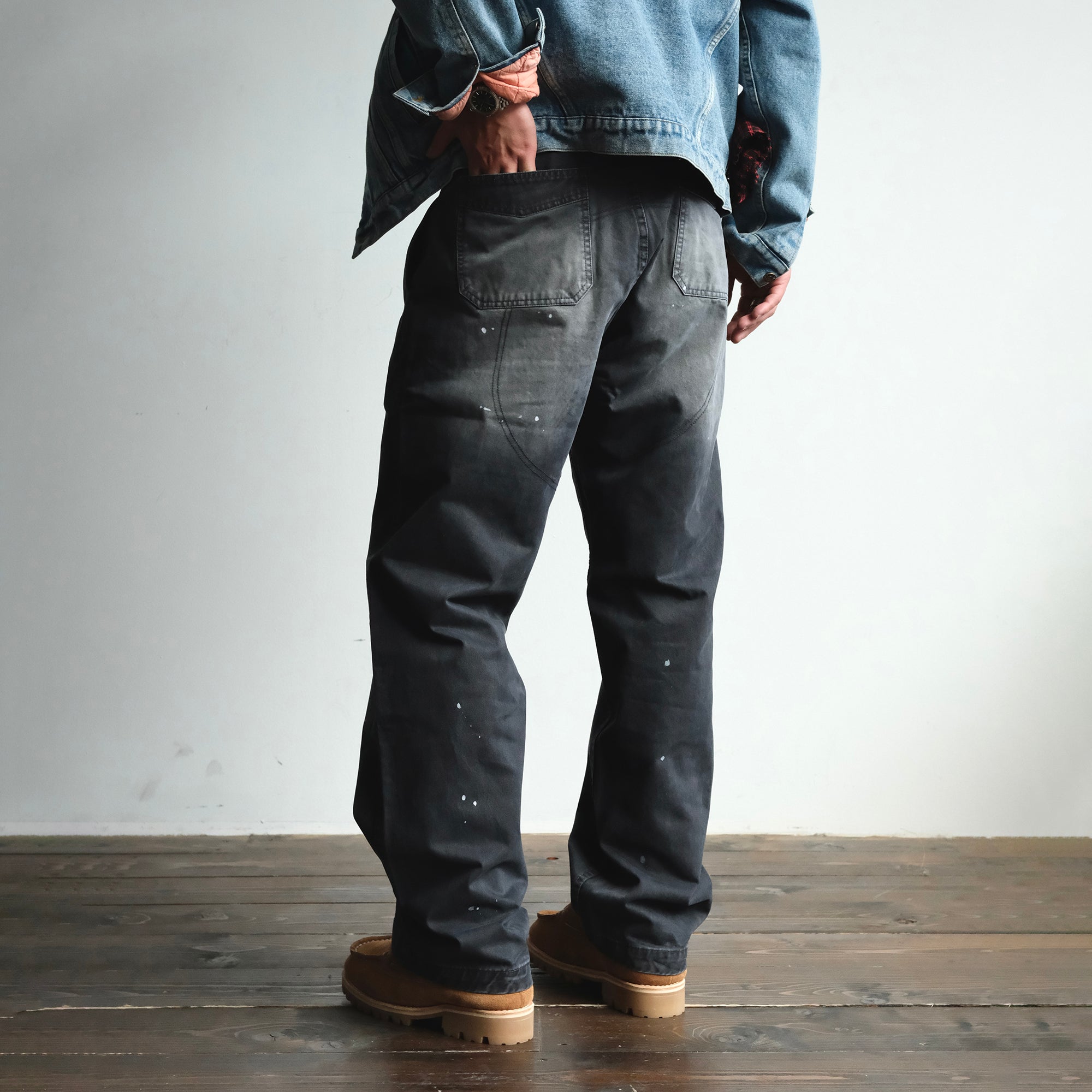 NEIGBORL Washed Paint Splatter Cargo Pants, premium urban and streetwear designers apparel on PROJECTISR.com, NEIGBORL