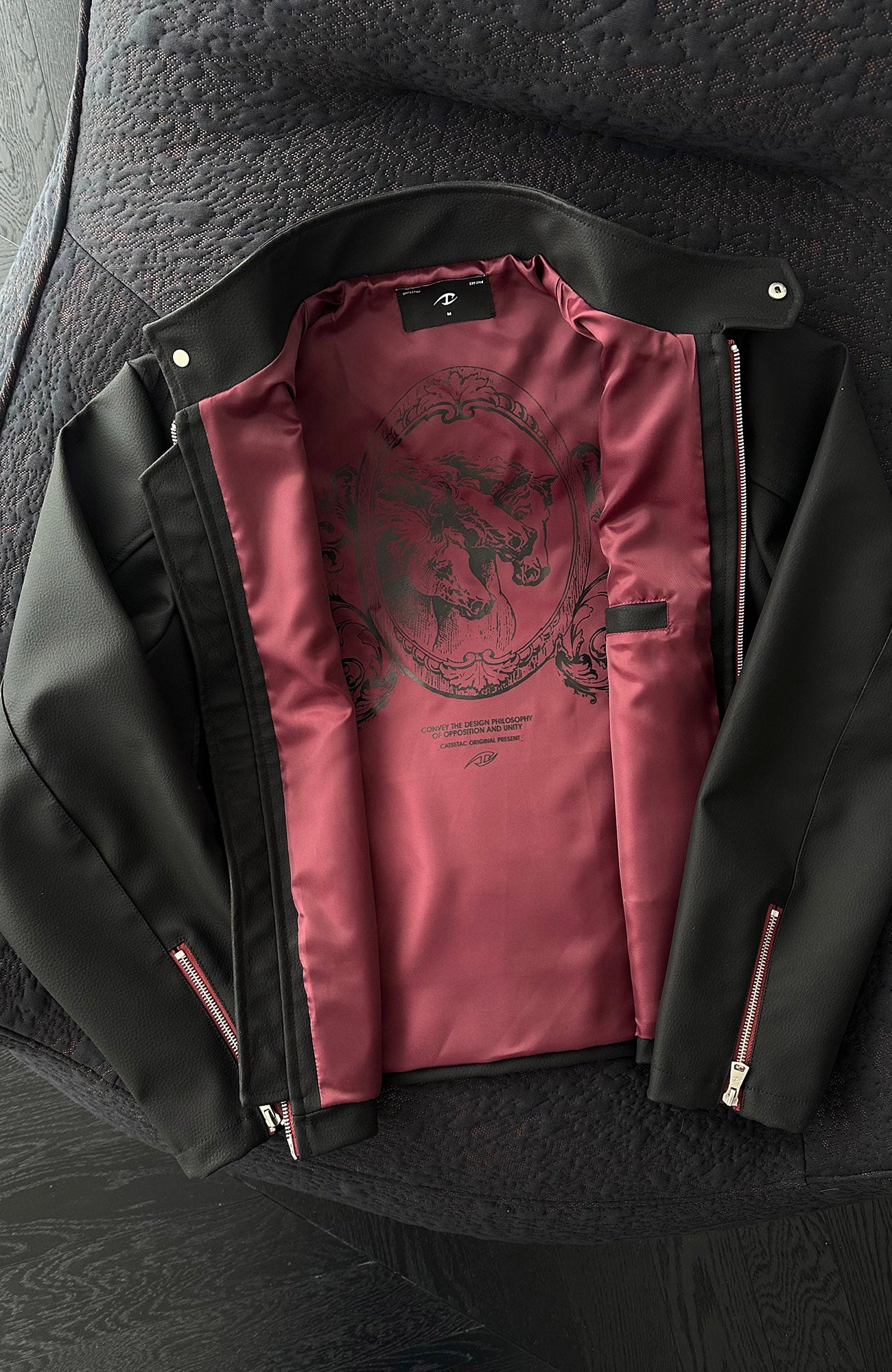 CATSSTAC Harrington PU Jacket, premium urban and streetwear designers apparel on PROJECTISR.com, CATSSTAC