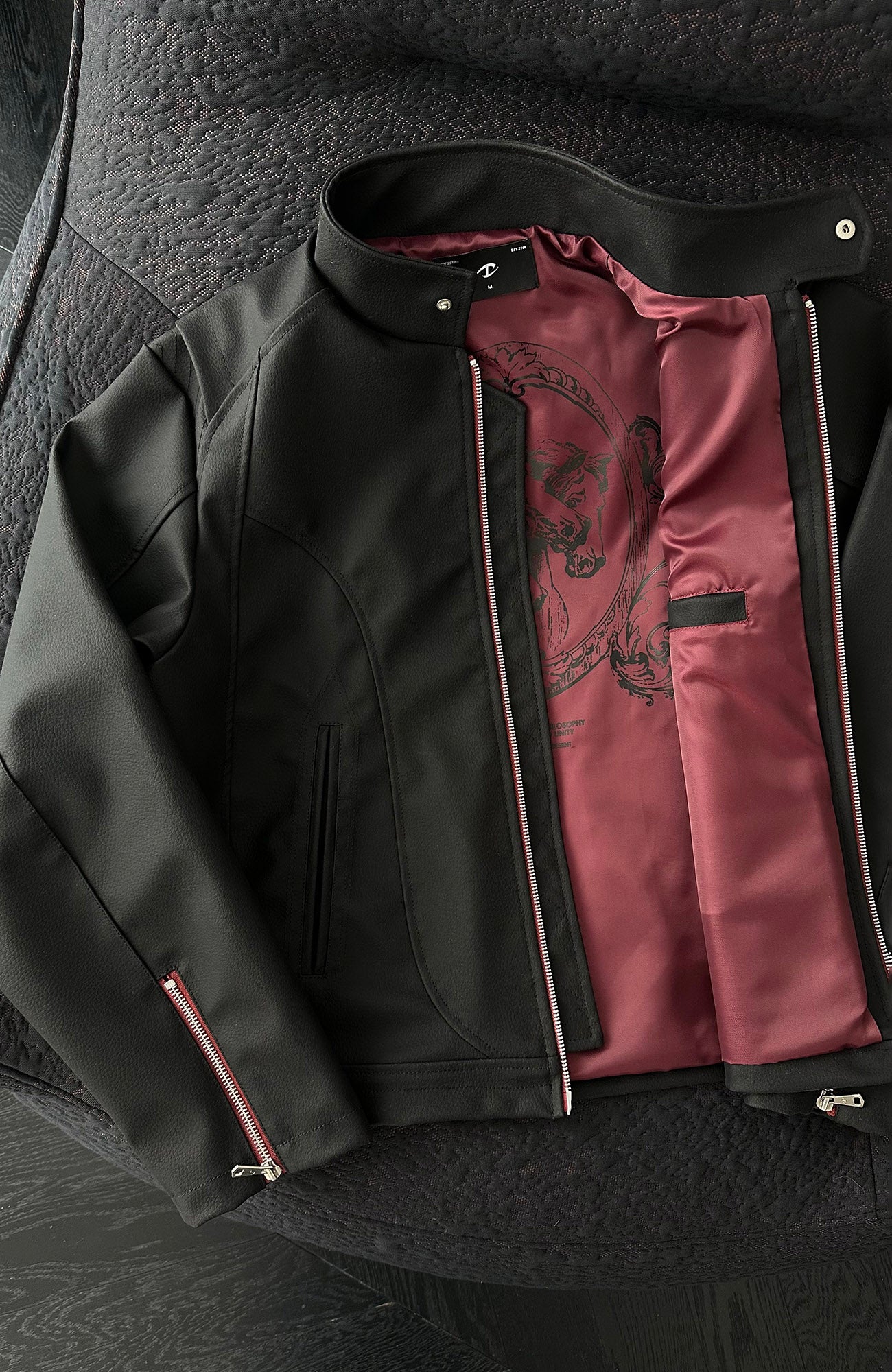 CATSSTAC Harrington PU Jacket, premium urban and streetwear designers apparel on PROJECTISR.com, CATSSTAC