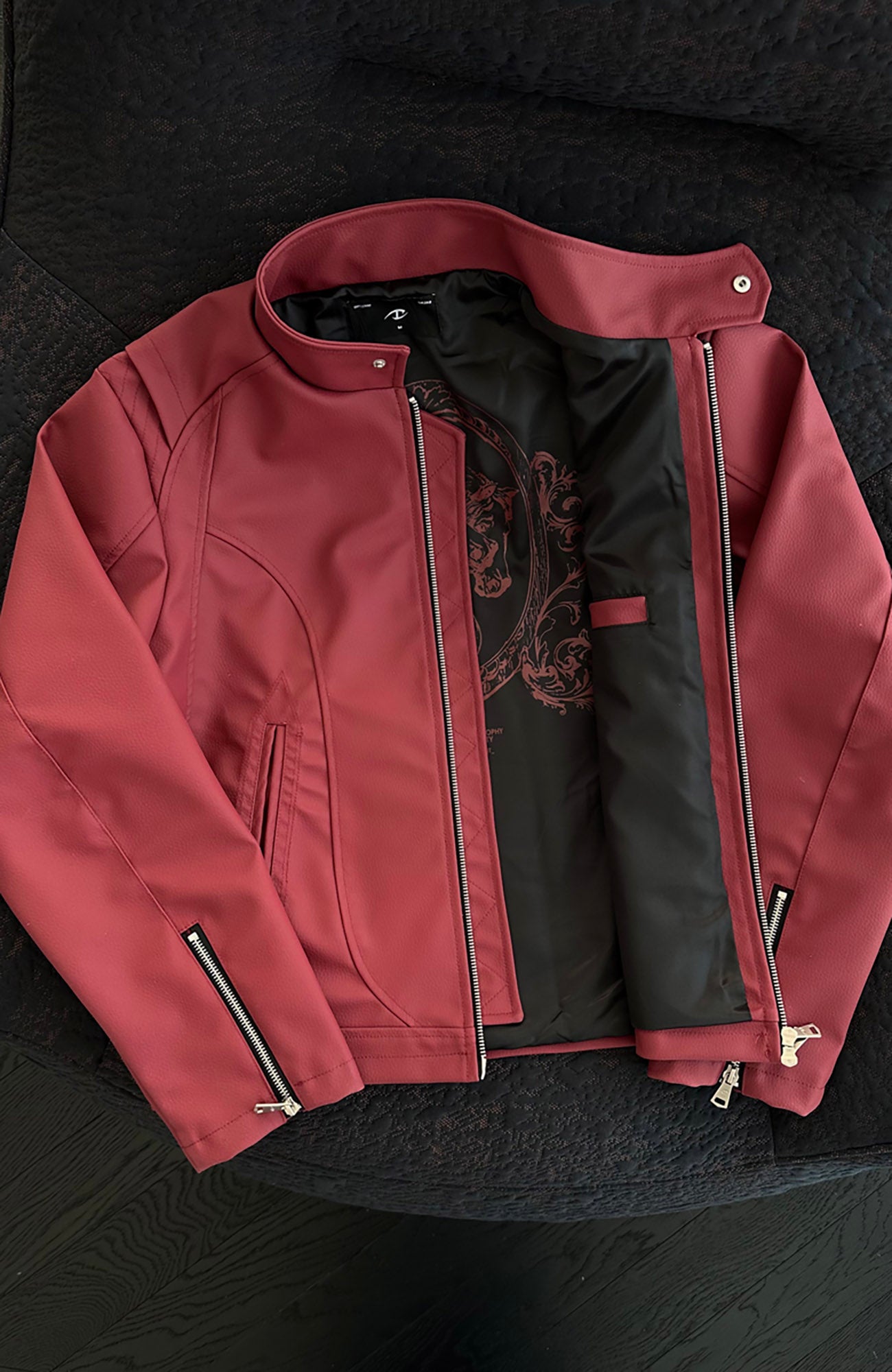 CATSSTAC Harrington PU Jacket, premium urban and streetwear designers apparel on PROJECTISR.com, CATSSTAC