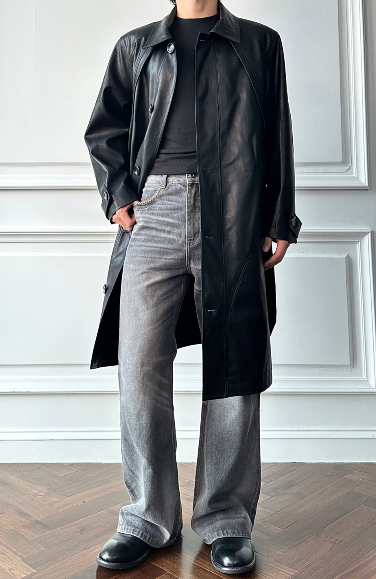 CATSSTAC Nightwalker PU Trench Coat, premium urban and streetwear designers apparel on PROJECTISR.com, CATSSTAC