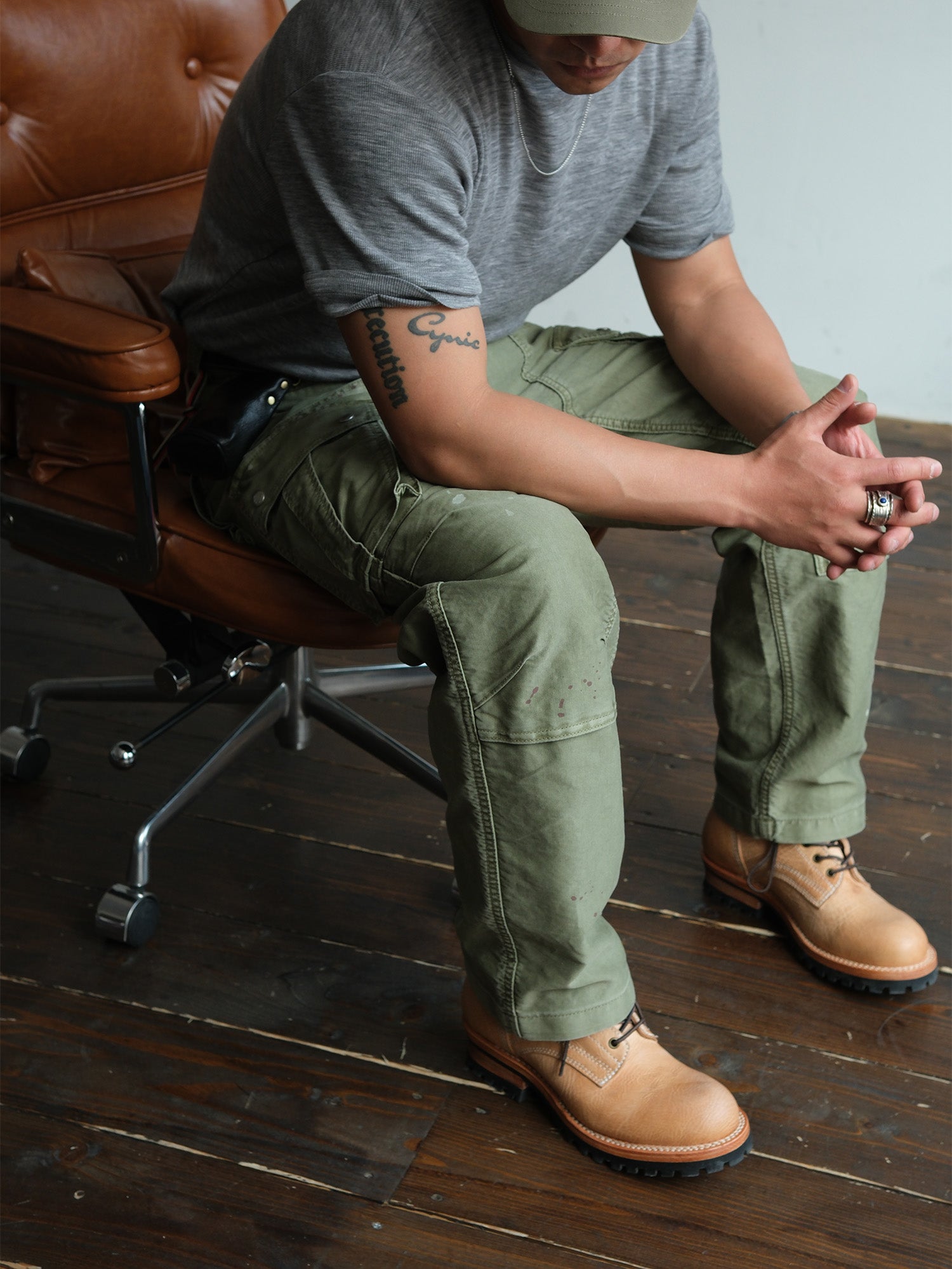 NEIGBORL Retro Washed Multi-Pocket Cargo Pants, premium urban and streetwear designers apparel on PROJECTISR.com, NEIGBORL