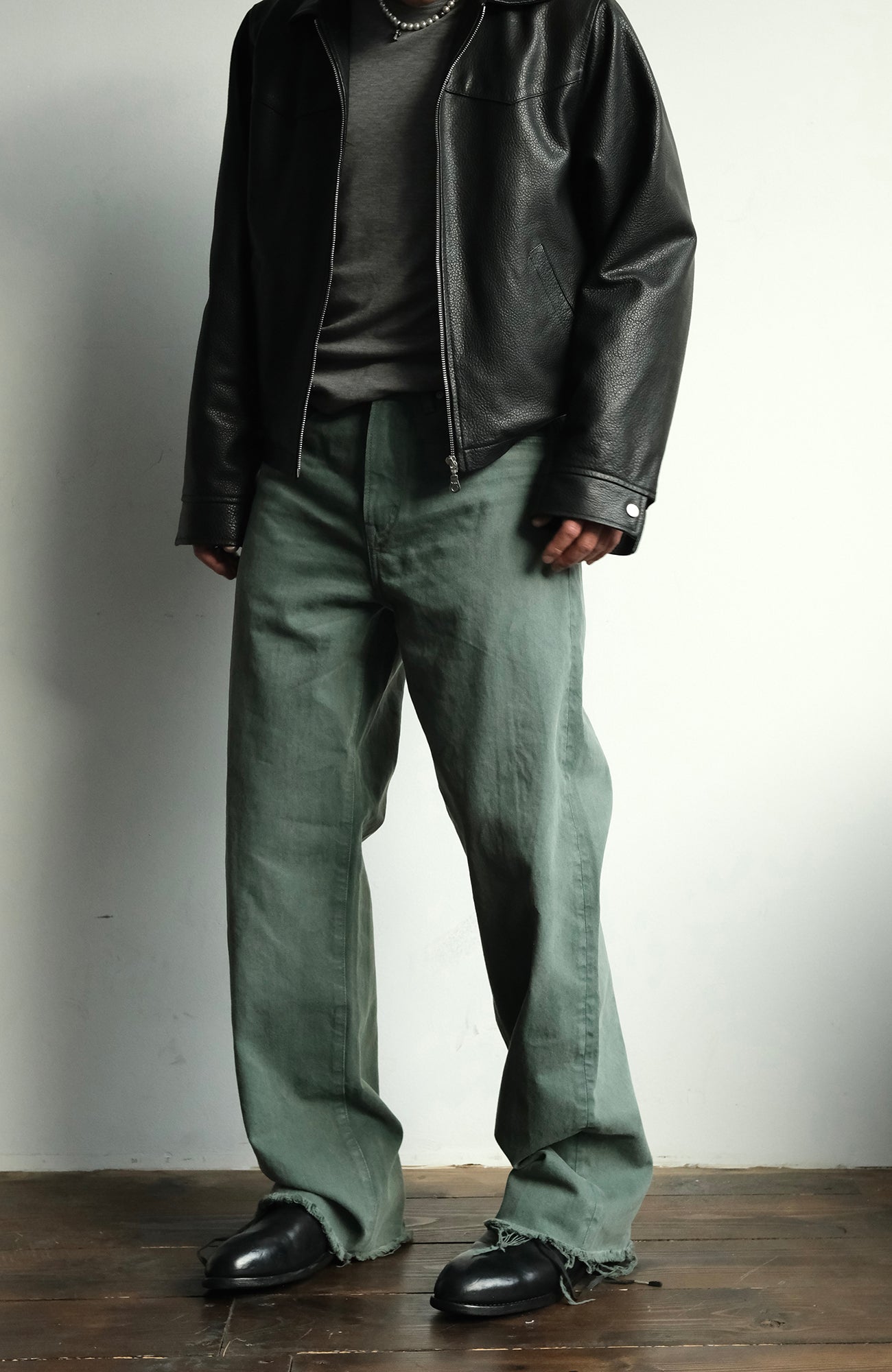 NEIGBORL Distressed Whisker Straight-Leg Jeans, premium urban and streetwear designers apparel on PROJECTISR.com, NEIGBORL