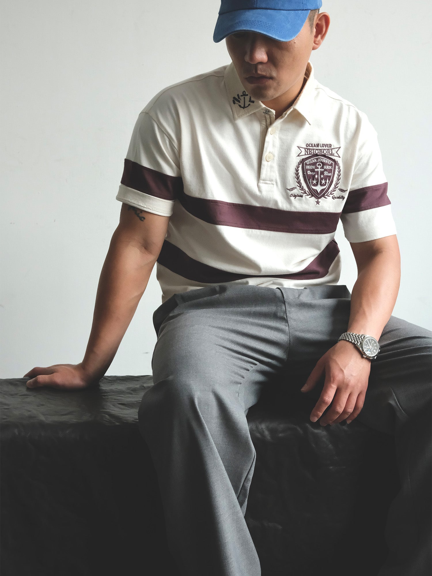 NEIGBORL Wool Double-Pleated Straight-Leg Trousers, premium urban and streetwear designers apparel on PROJECTISR.com, NEIGBORL