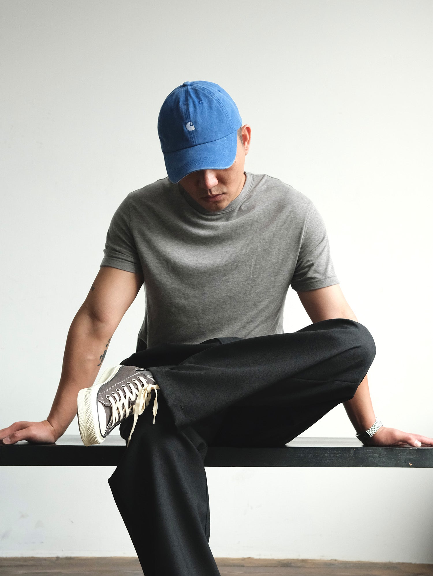 NEIGBORL Wool Double-Pleated Straight-Leg Trousers, premium urban and streetwear designers apparel on PROJECTISR.com, NEIGBORL