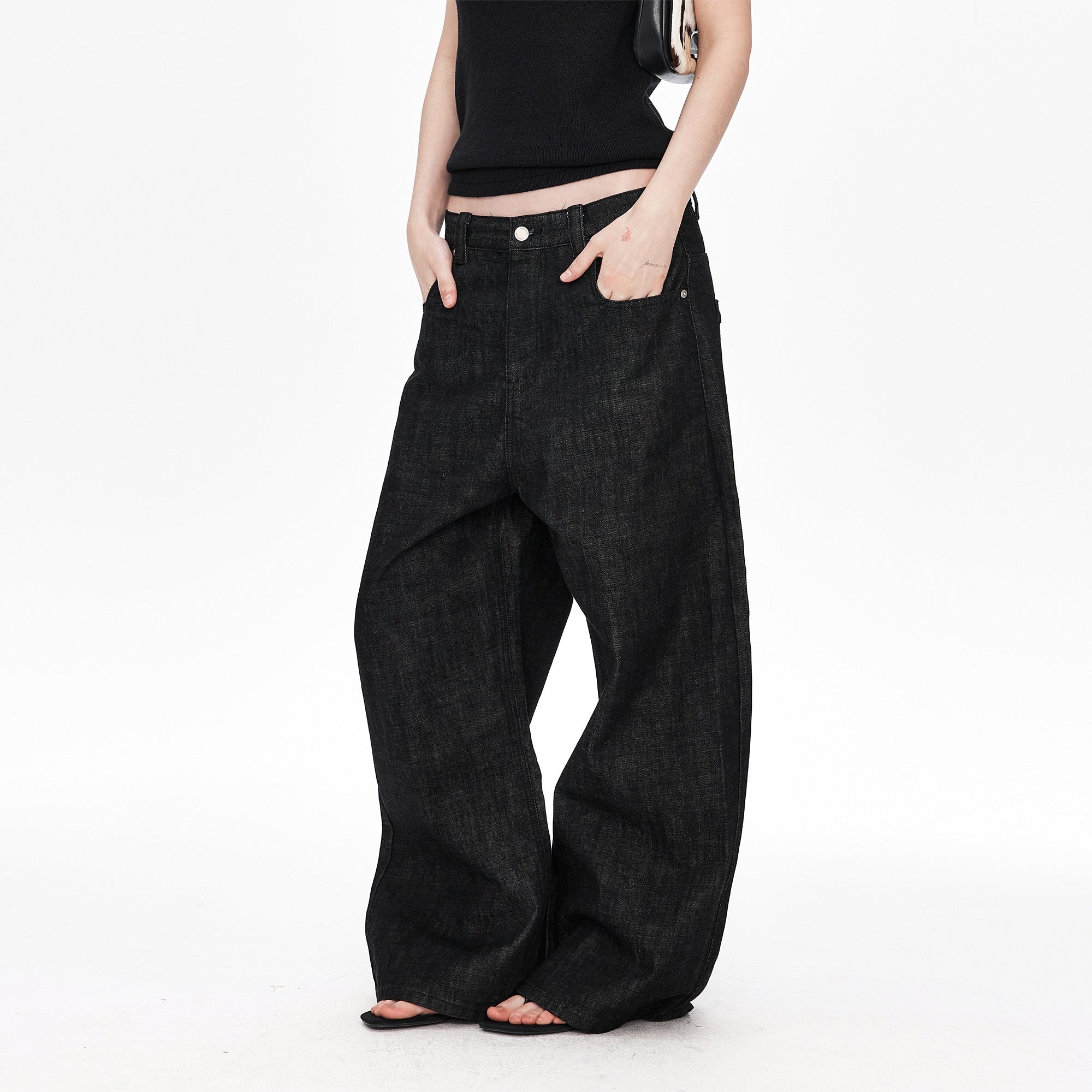LABELROOM Slub Raw Indigo Jeans, premium urban and streetwear designers apparel on PROJECTISR.com, LABELROOM