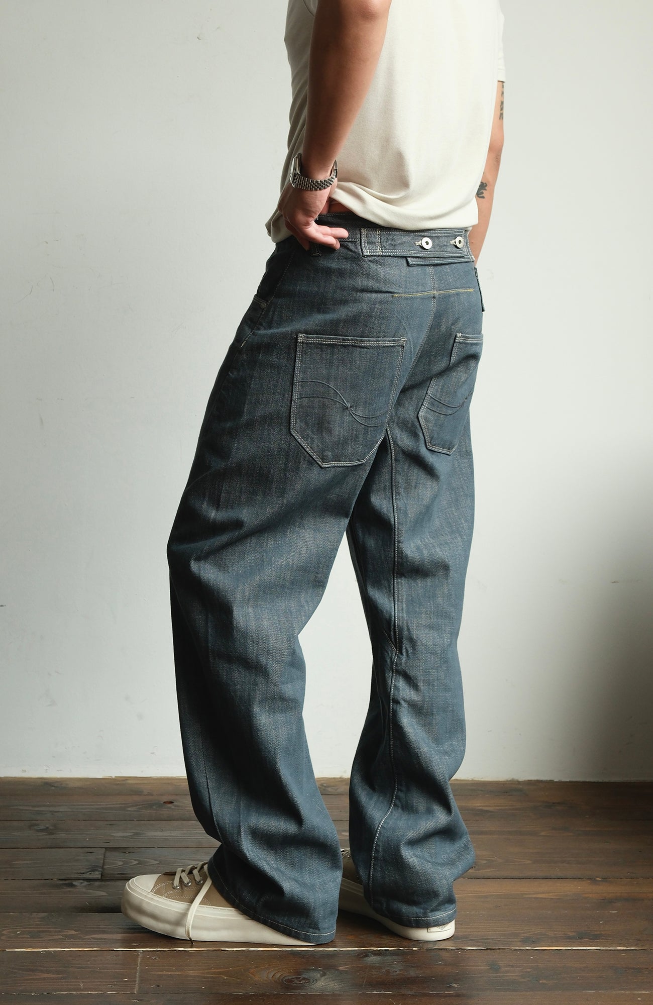 NEONSIGN Drill wide denim pants v1.6 44 neon Sign Denimのおすすめ