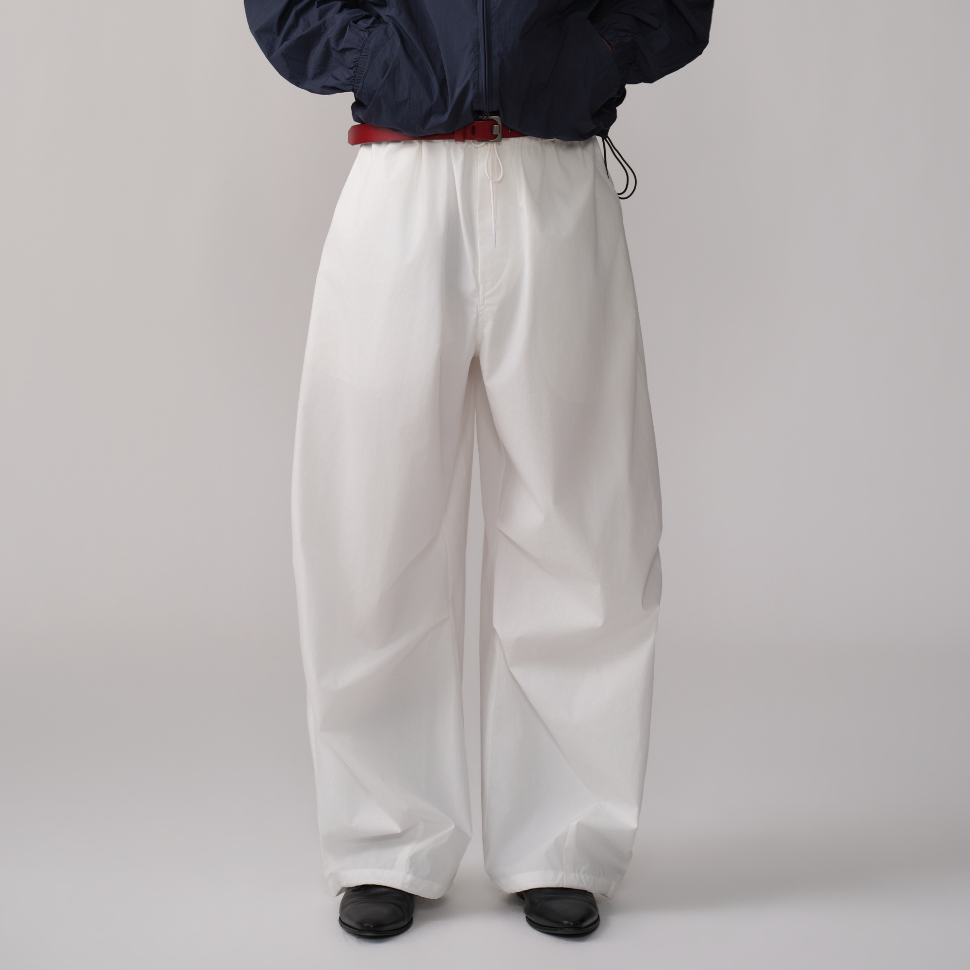 OPICLOTH Pleated Drawstring Parachute Pants