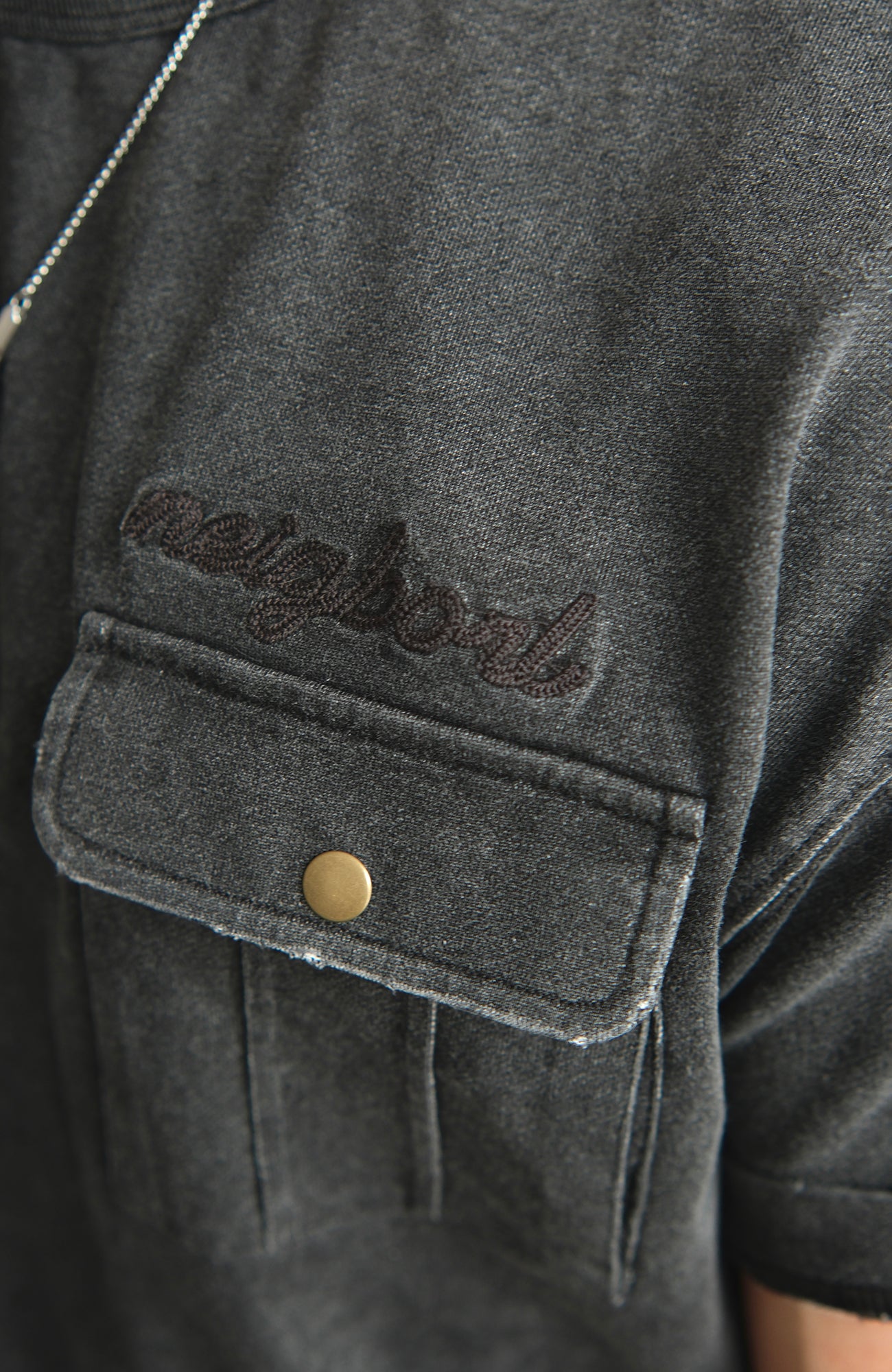 NEIGBORL Retro Washed Embroidered Pocket Tee, premium urban and streetwear designers apparel on PROJECTISR.com, NEIGBORL