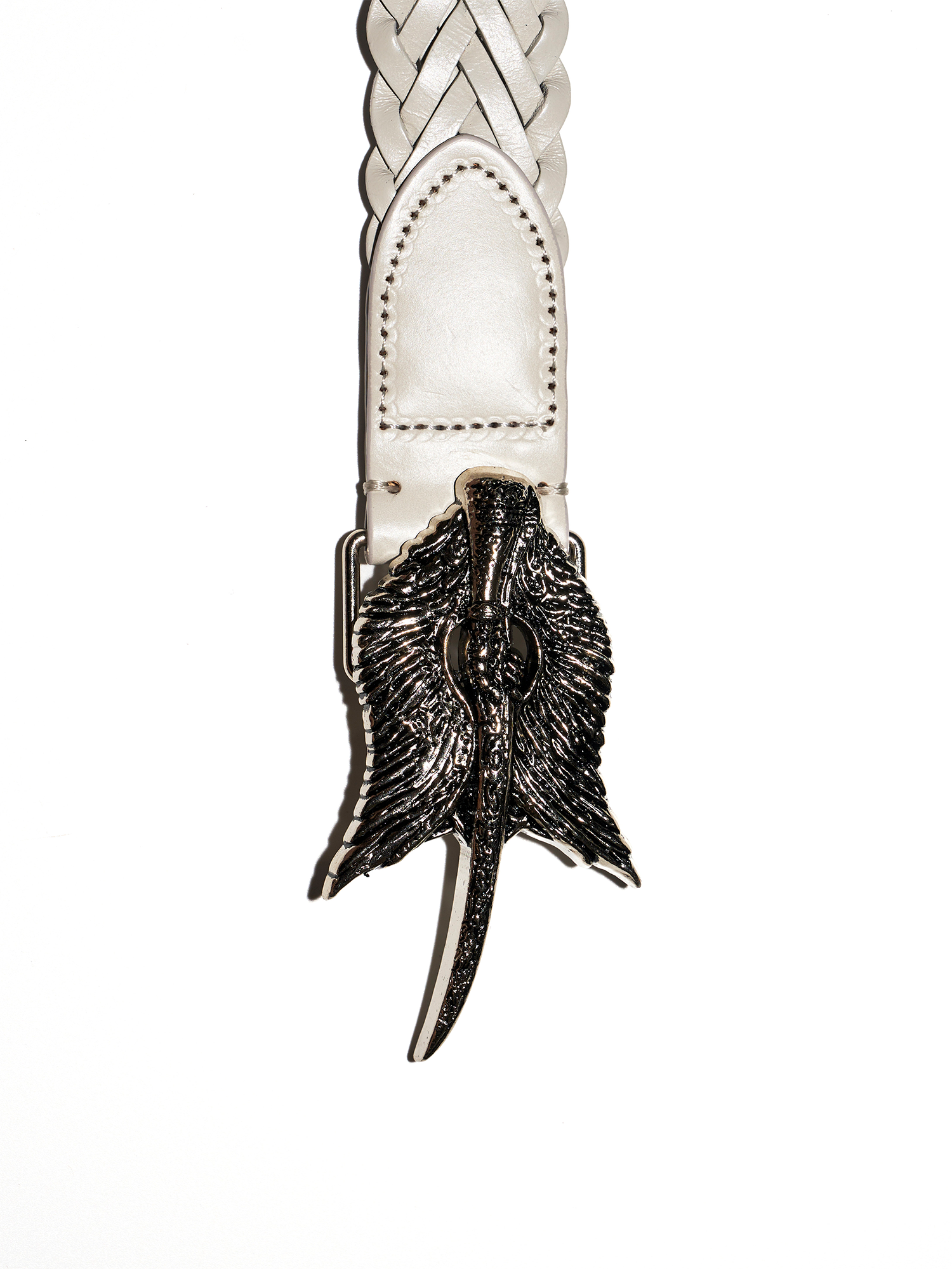 RICHILL Wing Emblem Braided Leather Belt