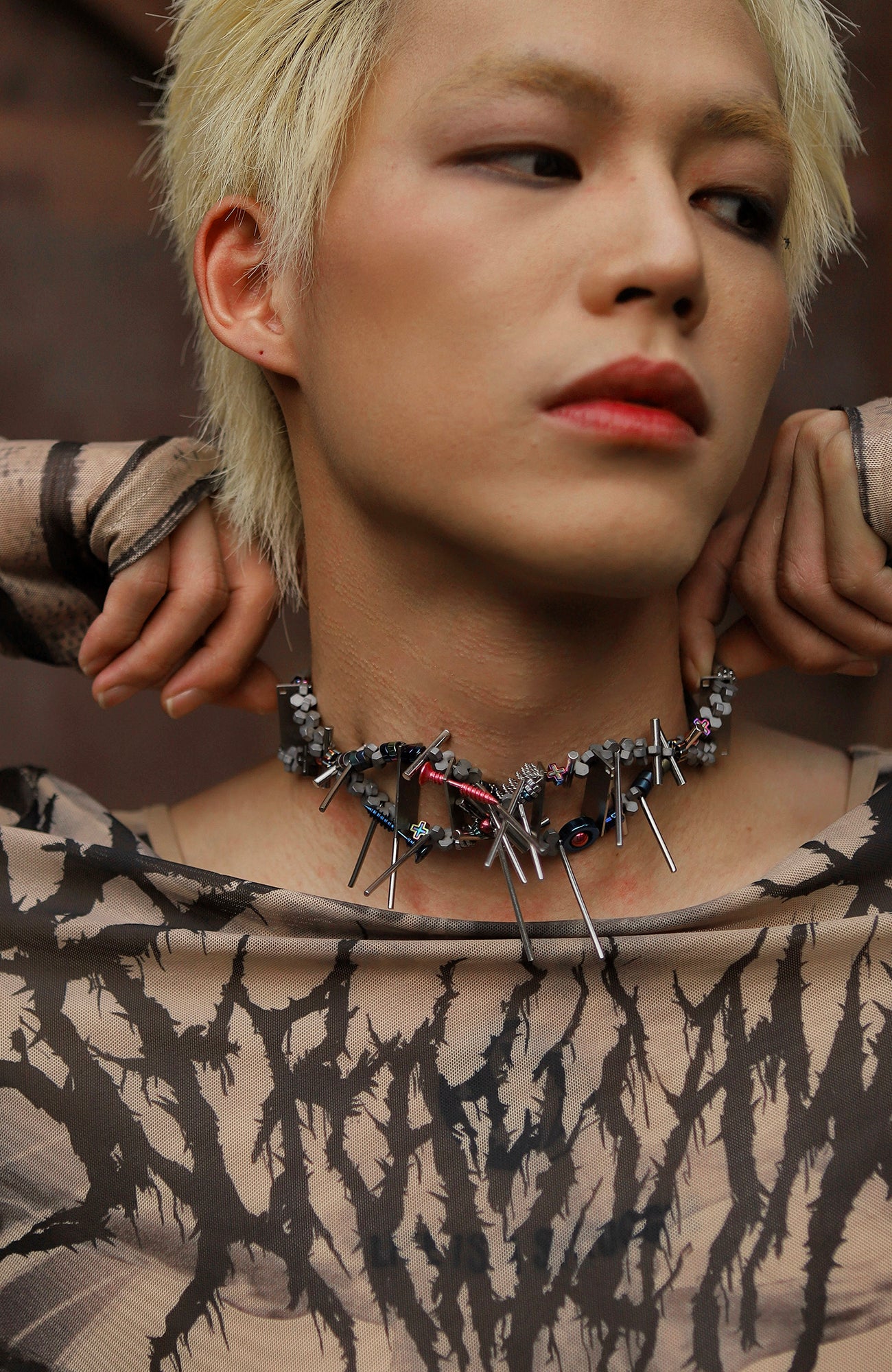 NUNKNOTX Industrial Fragment Necklace