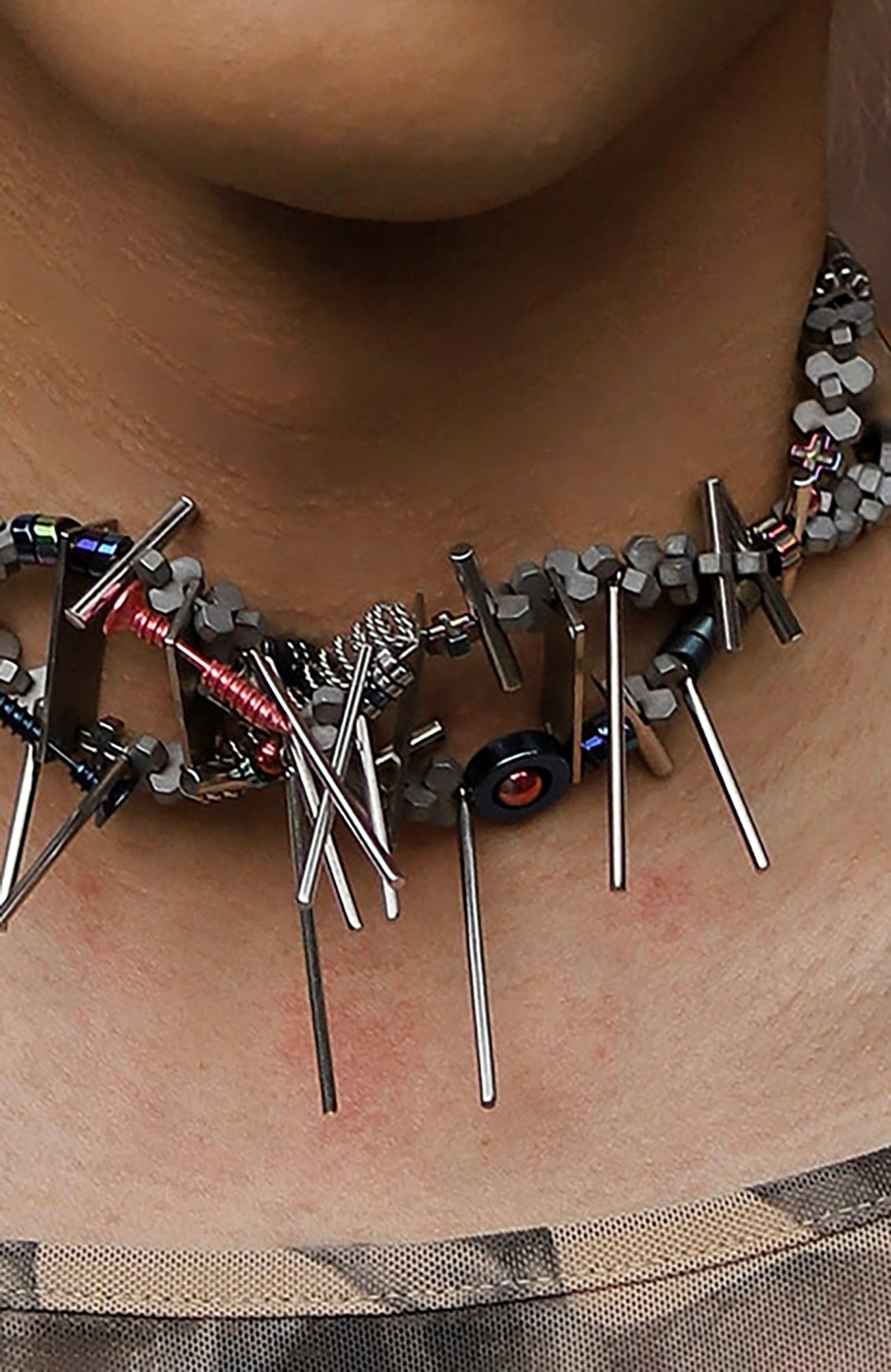 NUNKNOTX Industrial Fragment Necklace