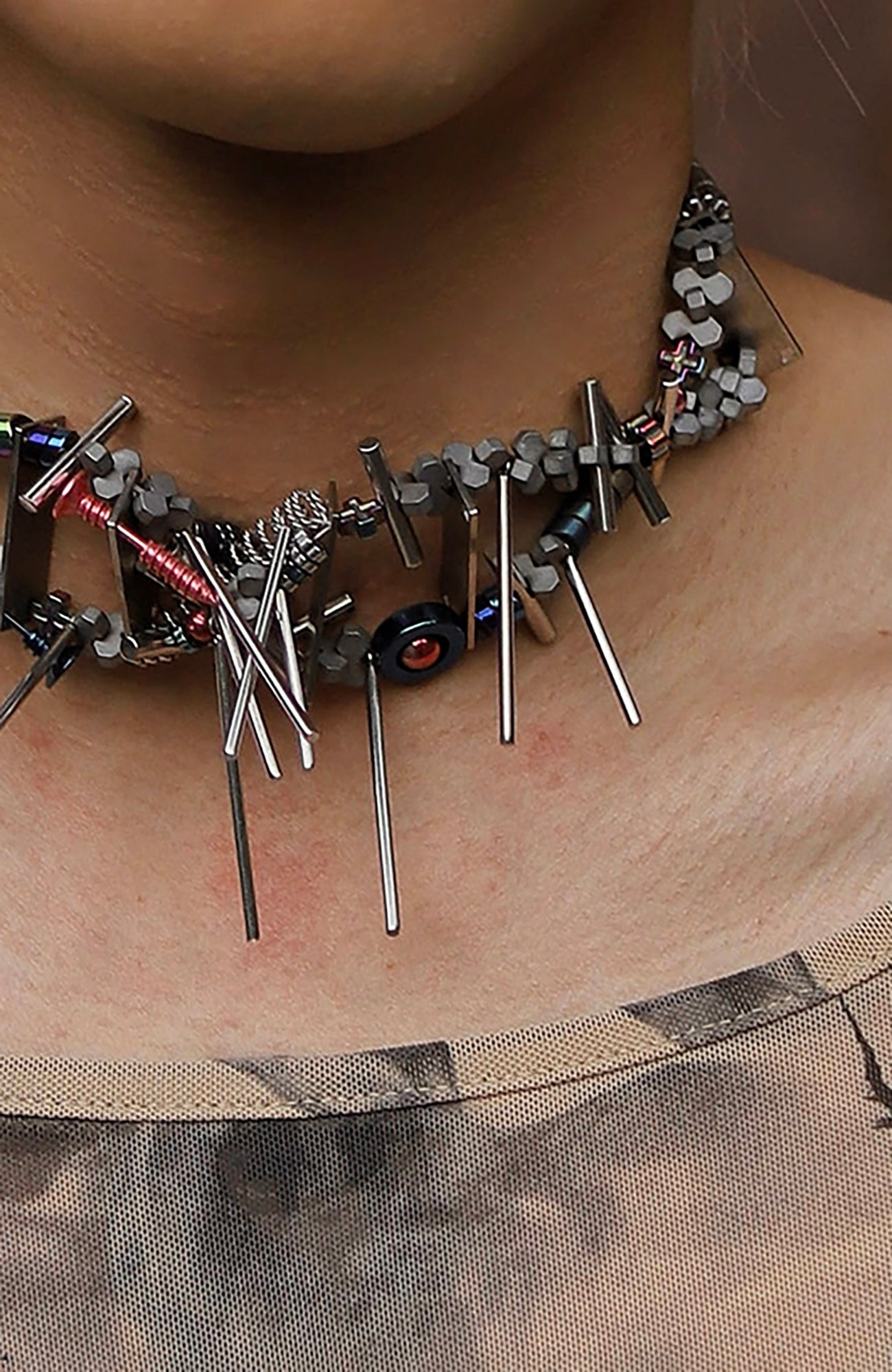 NUNKNOTX Industrial Fragment Necklace