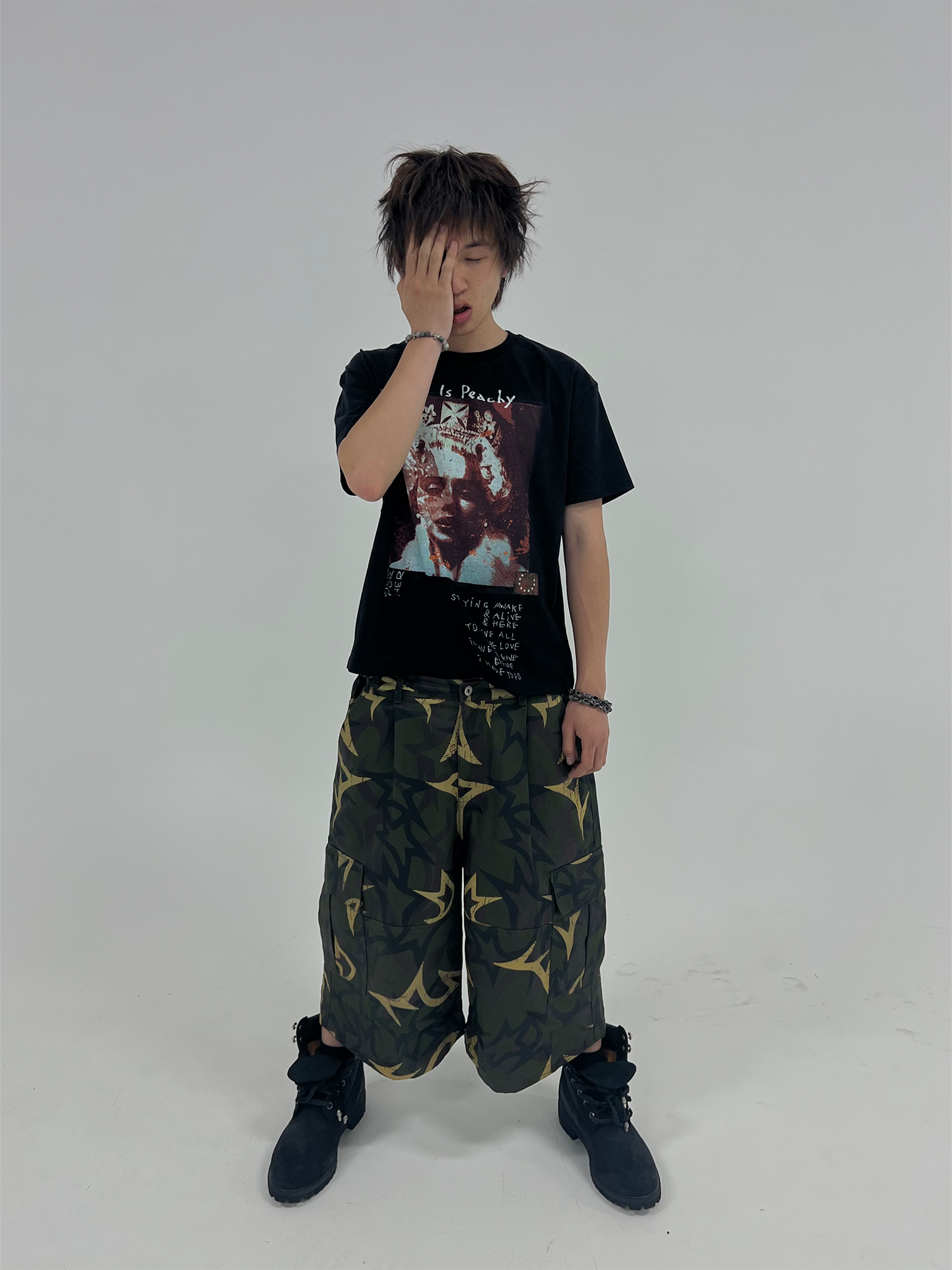 TECNINEGROUP Thorn Star Waxed Camo Shorts
