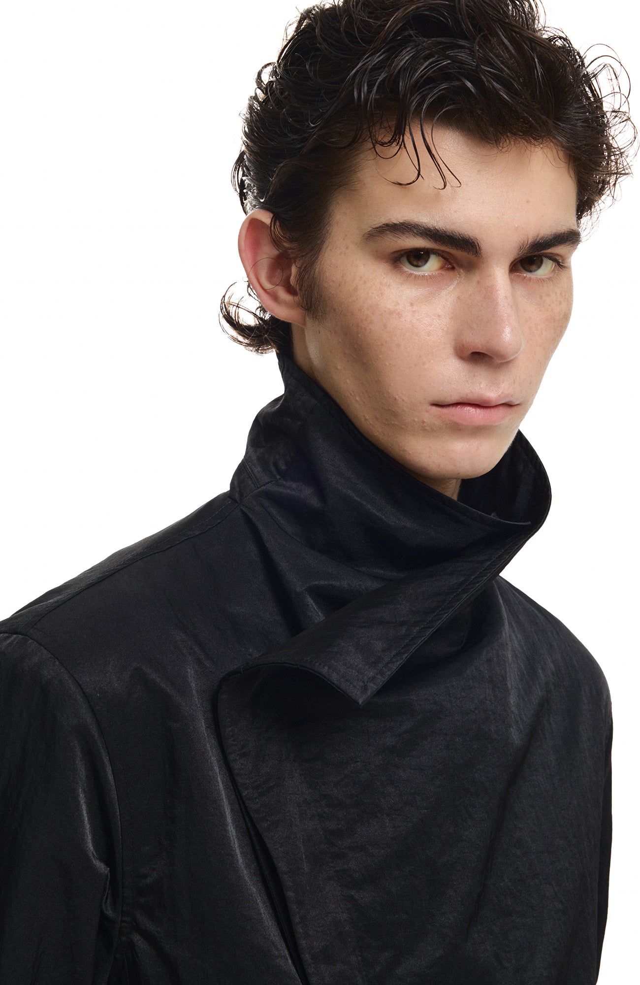KREATE Asymmetric Convertible Stand Collar Jacket