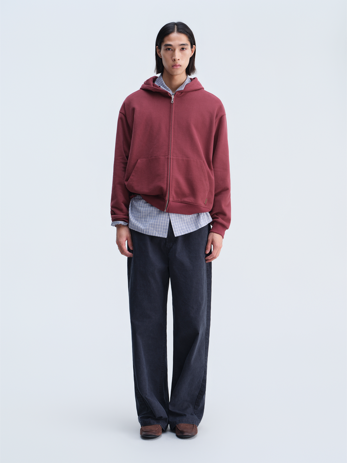 OPICLOTH Stone-Washed Relaxed Straight-Leg Cargo Pants