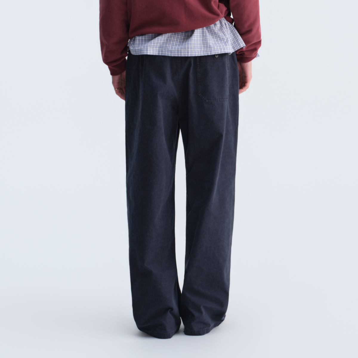 OPICLOTH Stone-Washed Relaxed Straight-Leg Cargo Pants
