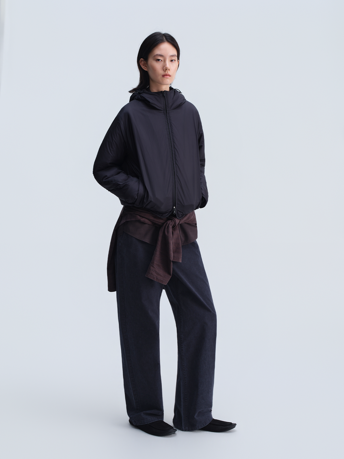 OPICLOTH Stone-Washed Relaxed Straight-Leg Cargo Pants