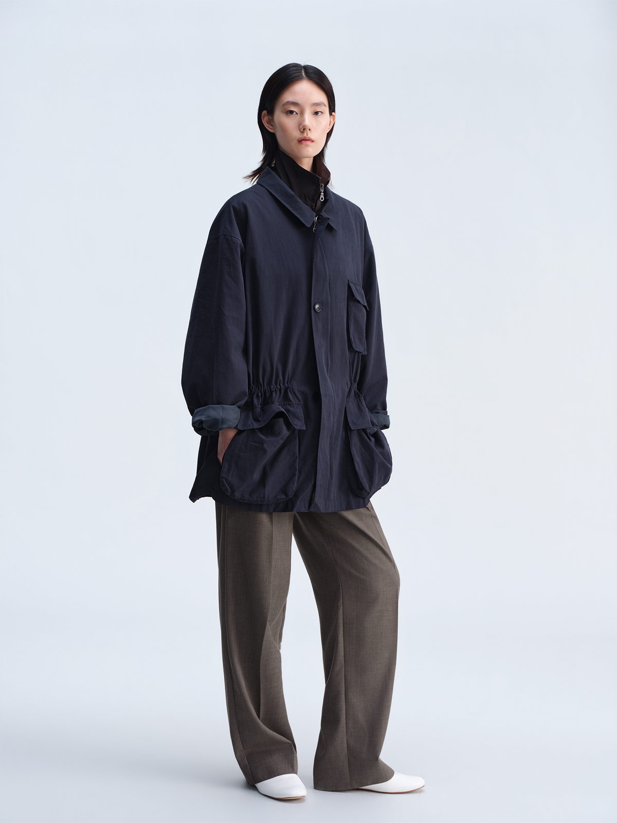 OPICLOTH Utility Nylon Multi-Pocket Jacket