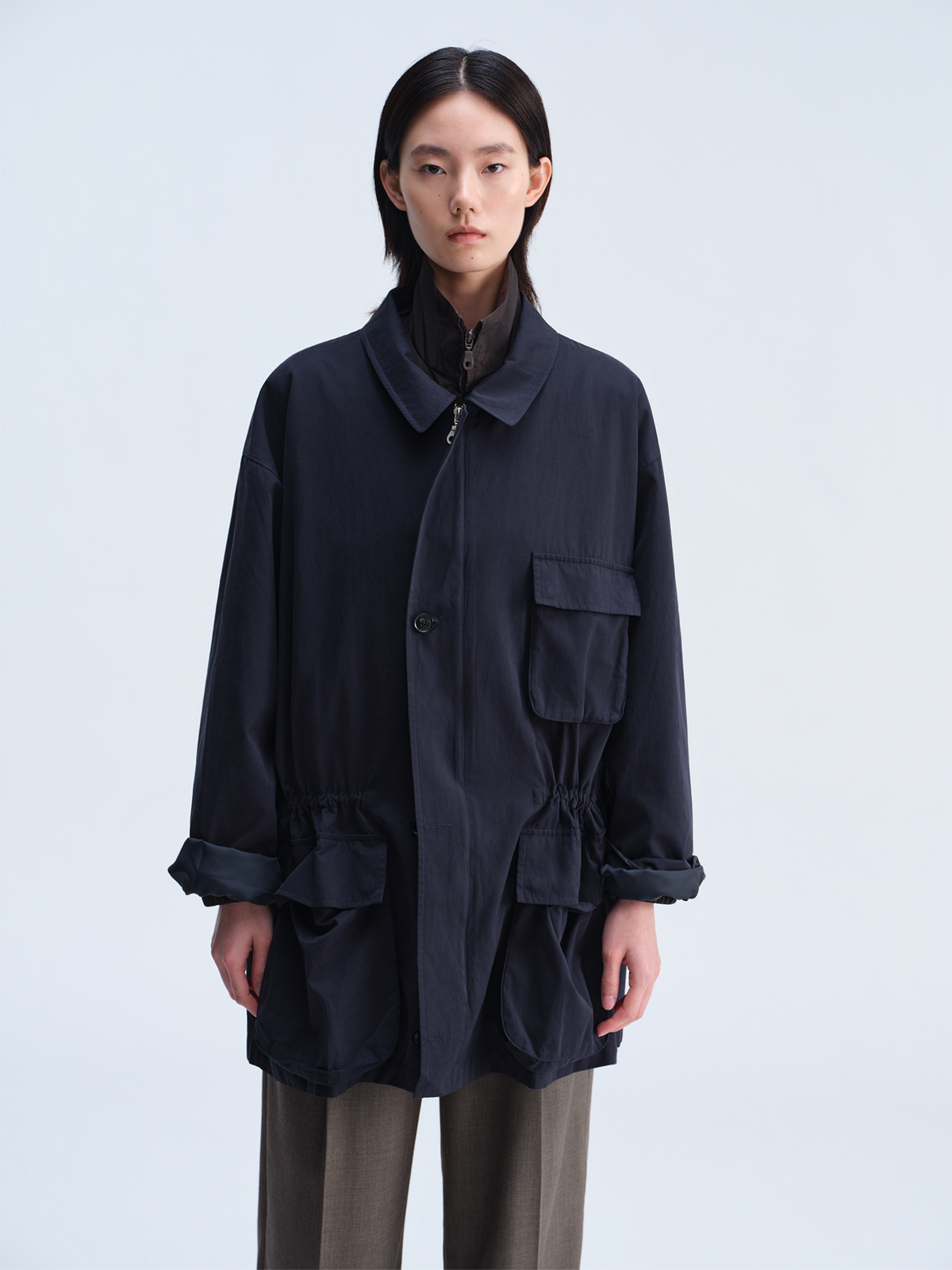 OPICLOTH Utility Nylon Multi-Pocket Jacket
