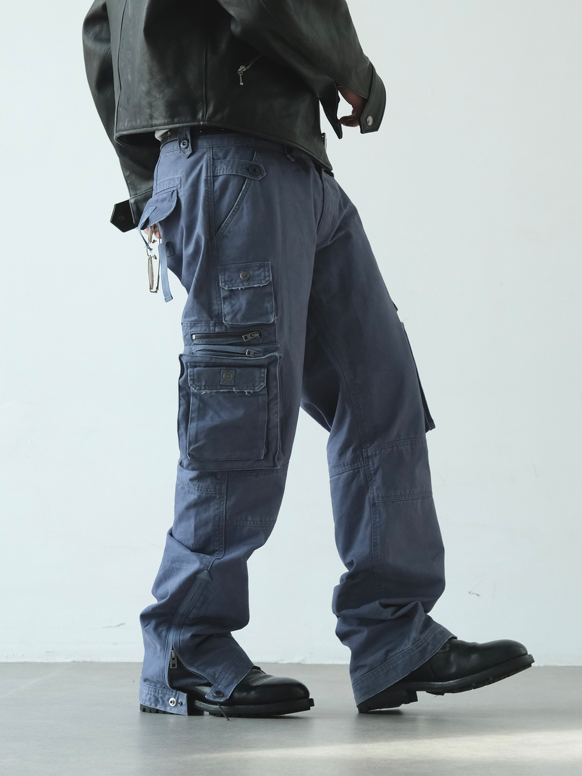 NEIGBORL Distressed Washed Utility Pants