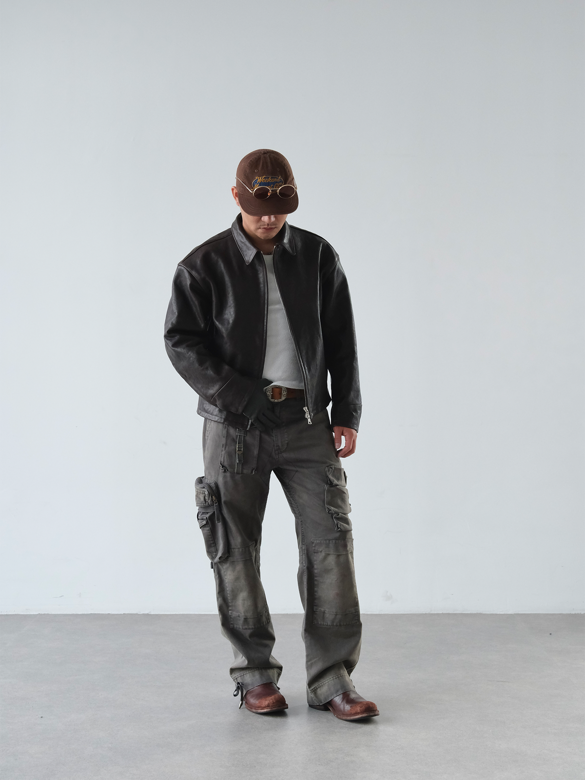 NEIGBORL Washed Cargo Pocket Pants