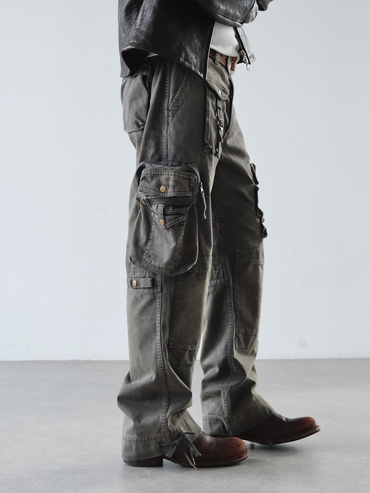 NEIGBORL Washed Cargo Pocket Pants