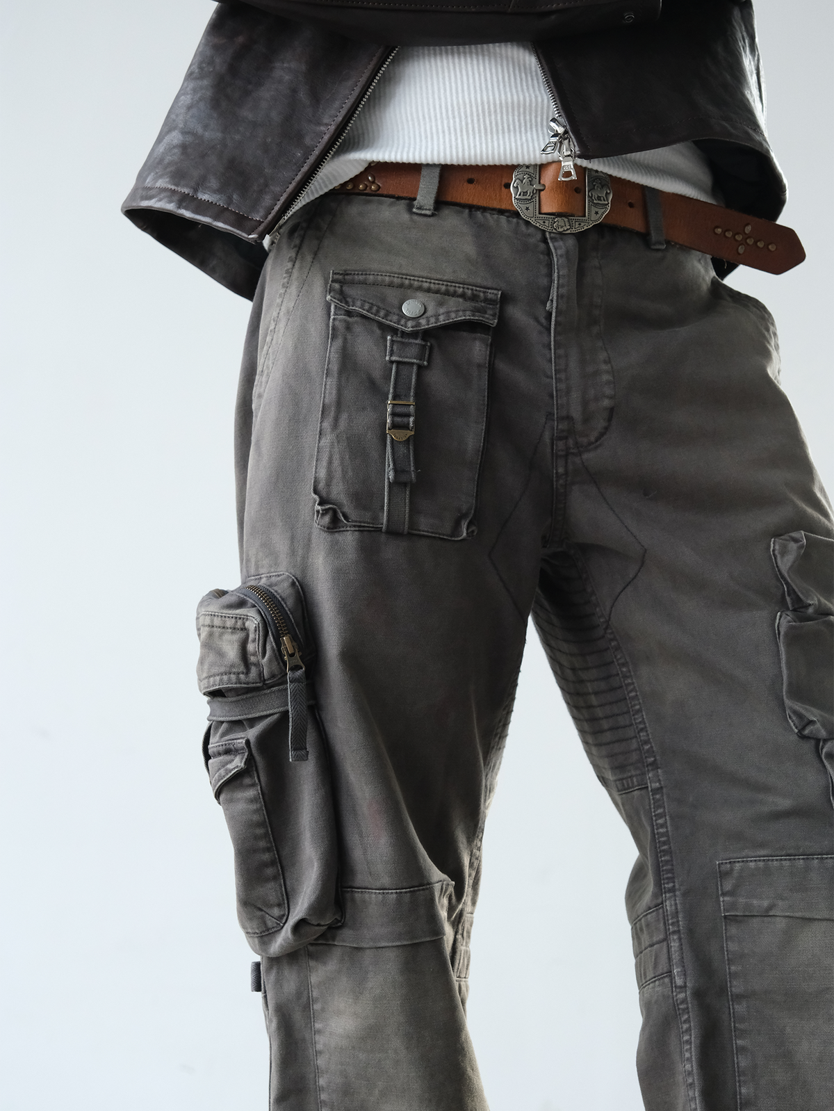 NEIGBORL Washed Cargo Pocket Pants