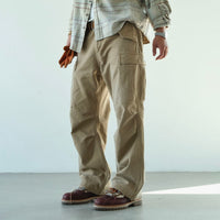 NEIGBORL Retro Camo Multi-Pocket Straight-Leg Cargo Pants