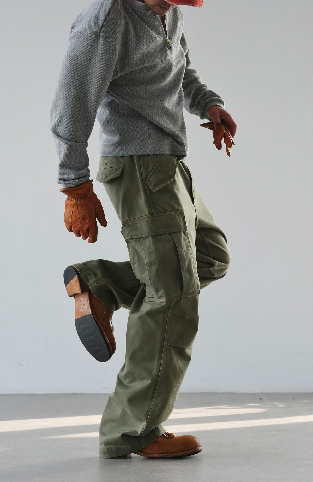 NEIGBORL Retro Camo Multi-Pocket Straight-Leg Cargo Pants