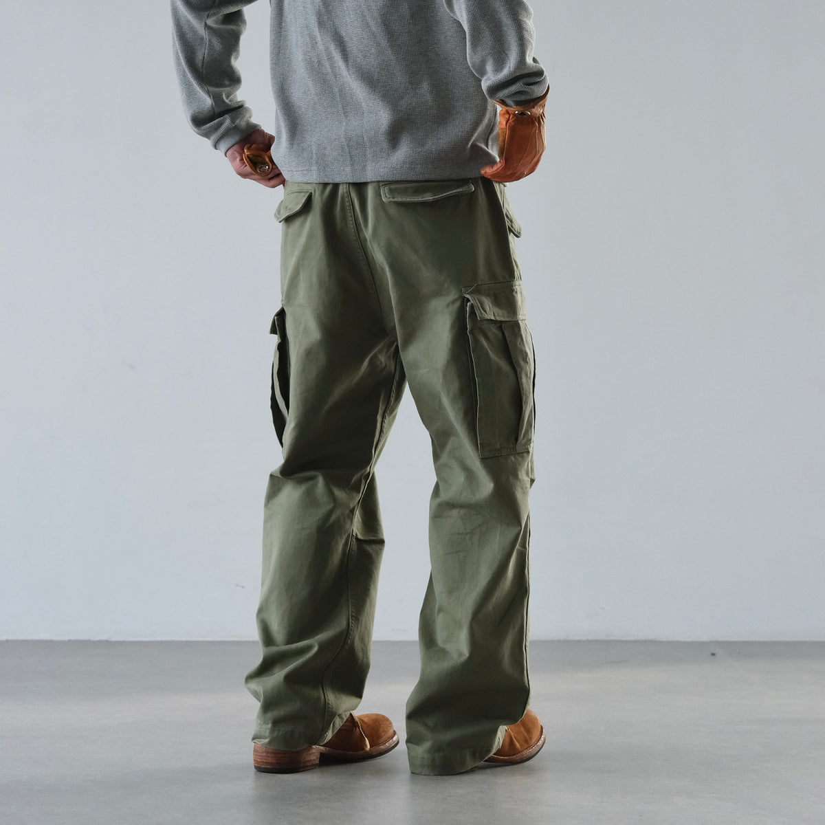 NEIGBORL Retro Camo Multi-Pocket Straight-Leg Cargo Pants