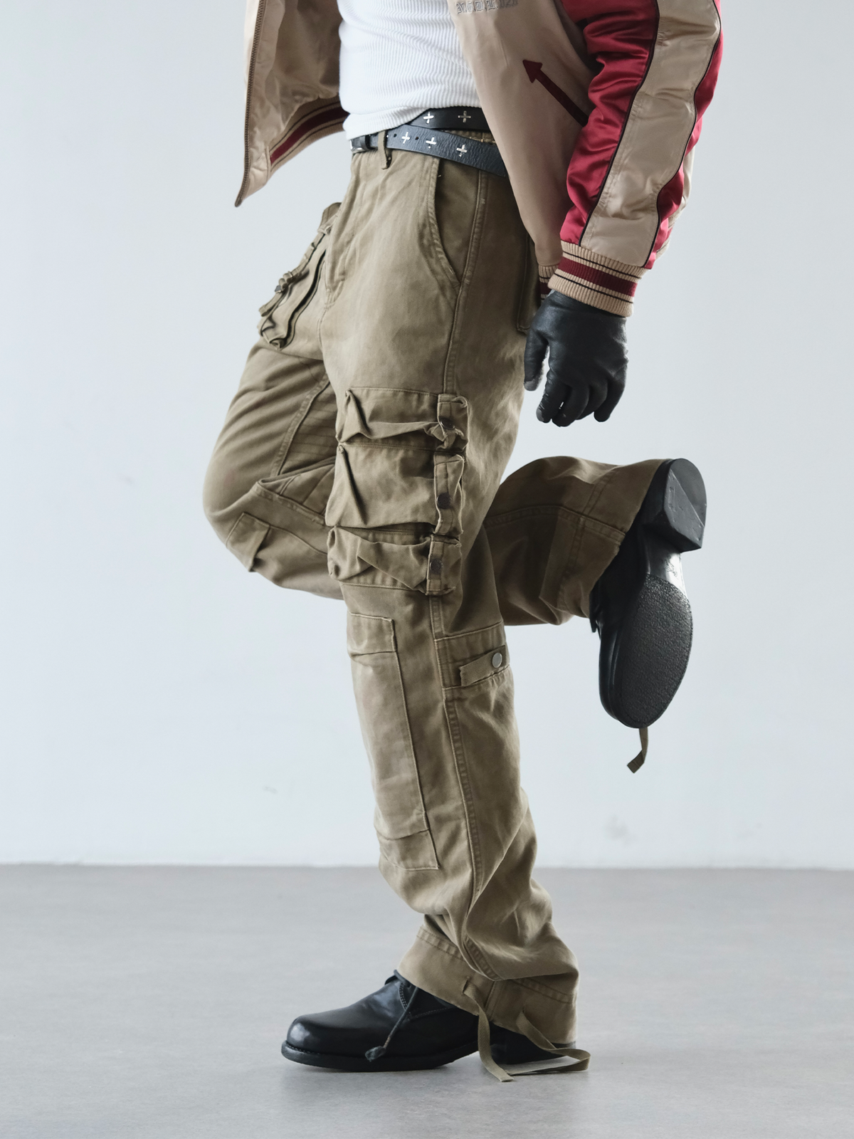 NEIGBORL Washed Cargo Pocket Pants