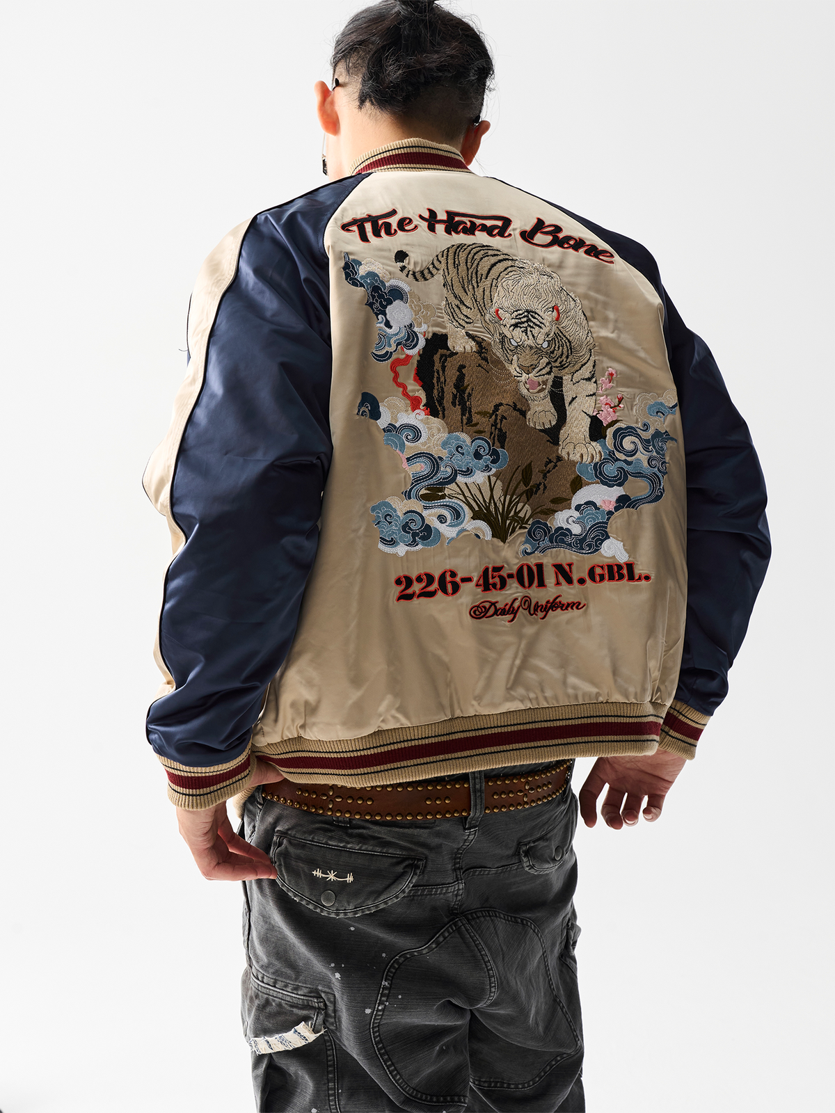 NEIGBORL Sukajan Embroidered Graphic Jacket