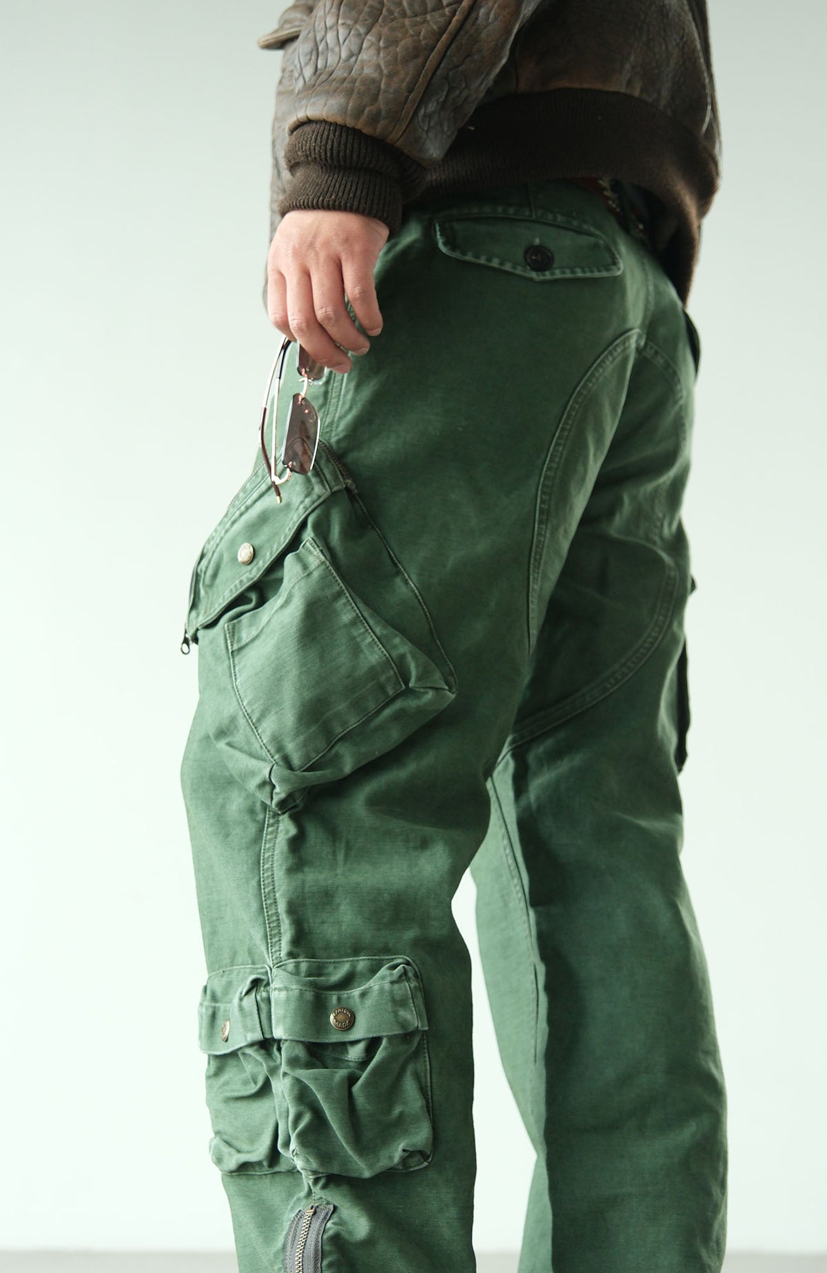 NEIGBORL Retro Multi-Pocket Straight-Leg Cargo Pants