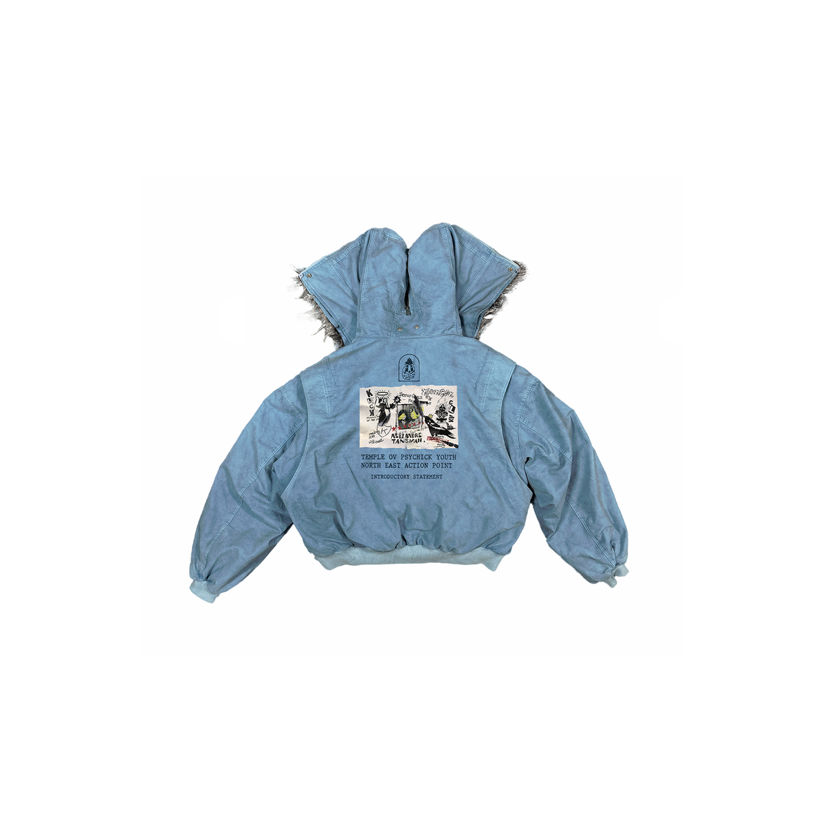 KLICK CLAK Washed Bomber Jacket