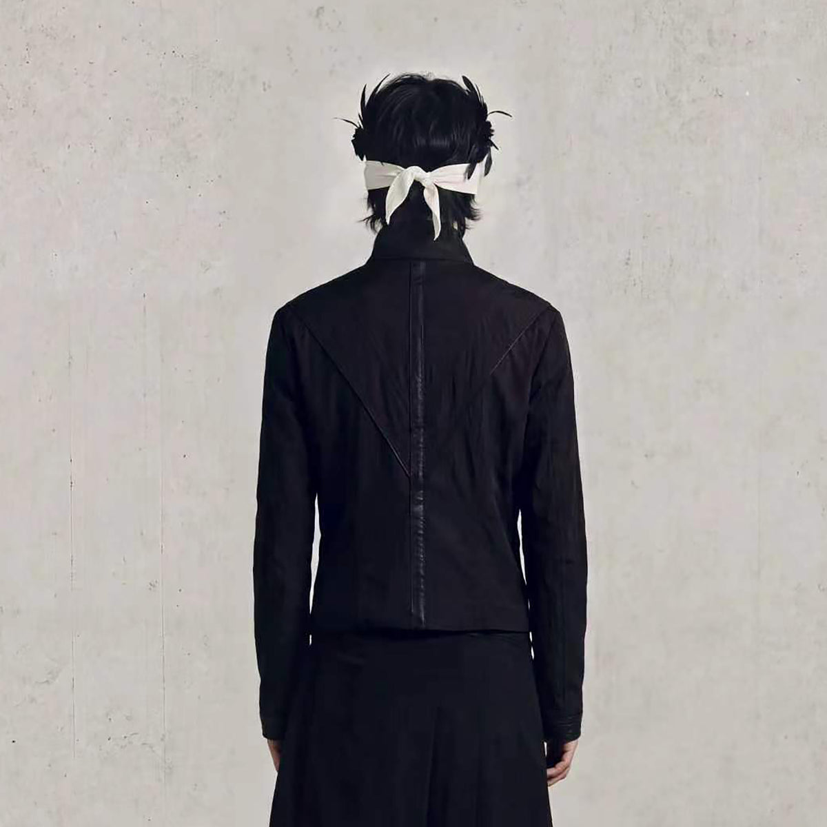 2000RSK Deconstructed Spliced Faux Leather Jacket
