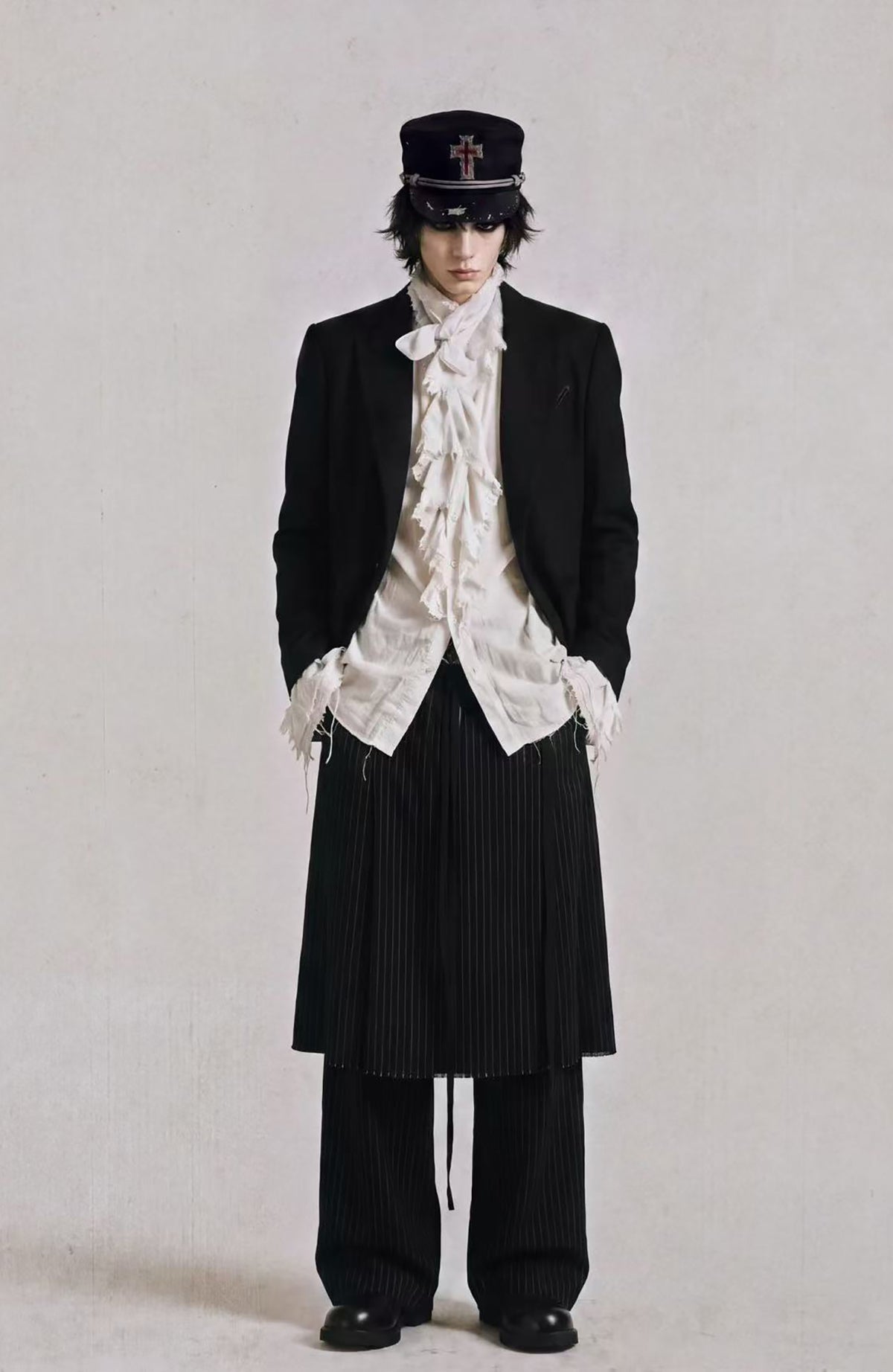2000RSK Spliced Textured Blazer Jacket