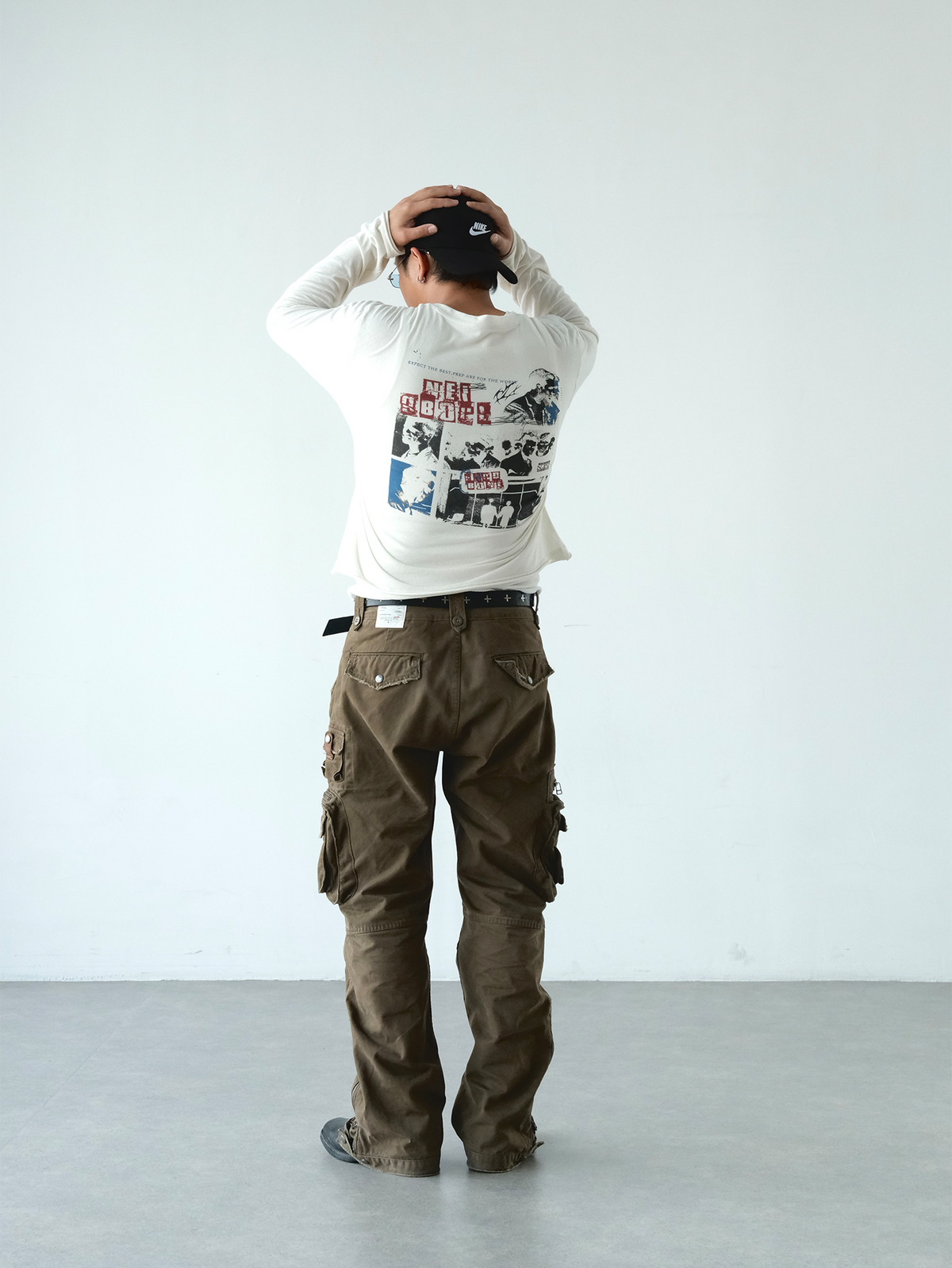NEIGBORL Distressed Washed Utility Pants
