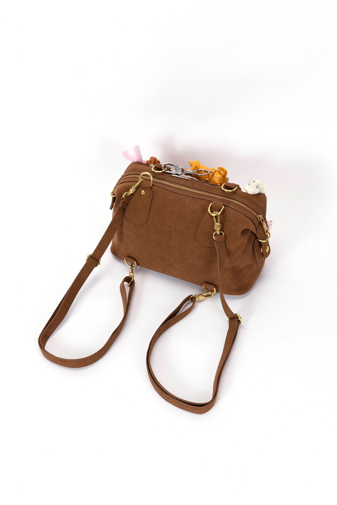 BLING BOX Plush Animal Charm Shoulder Bag