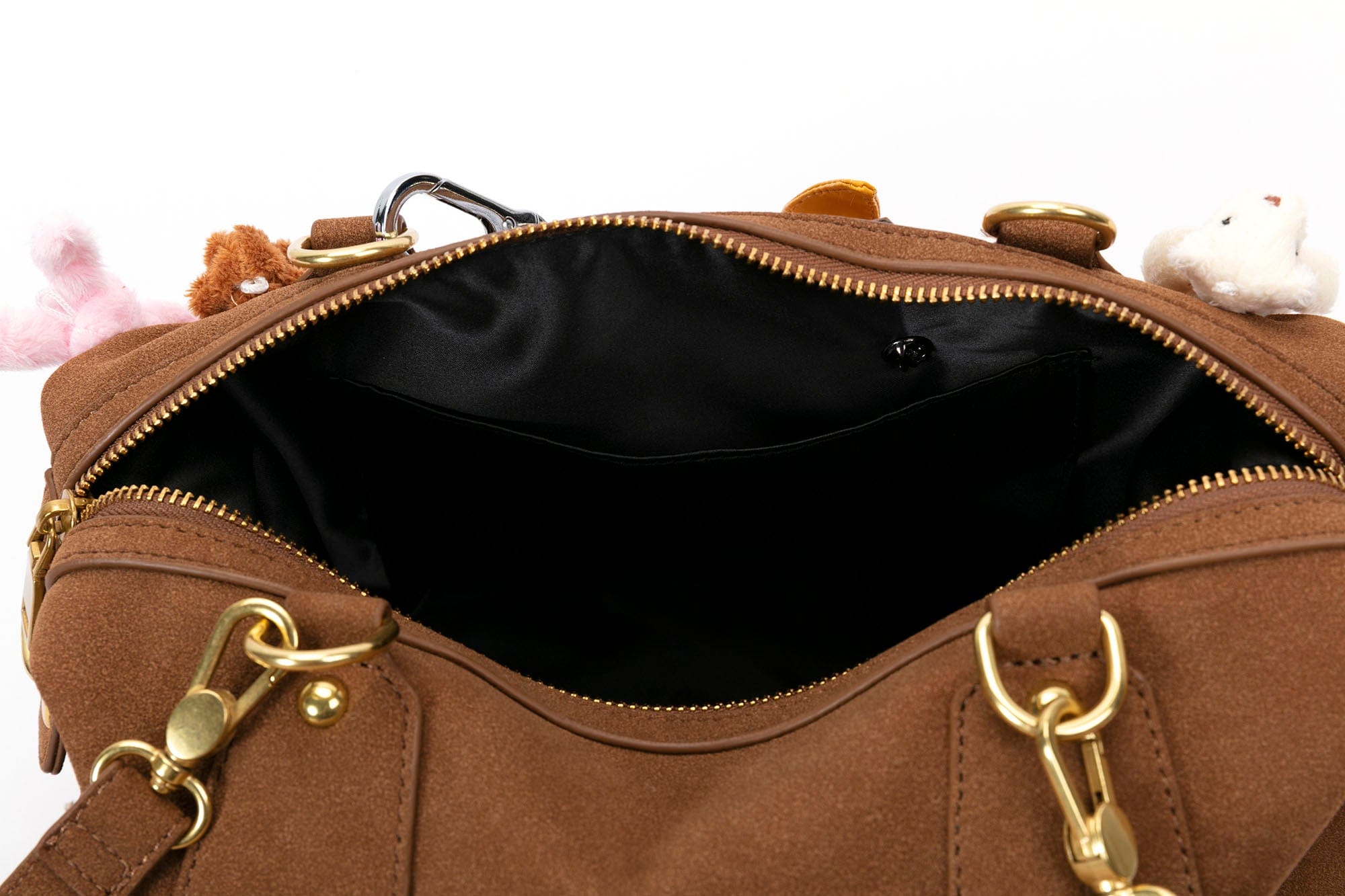 BLING BOX Plush Animal Charm Shoulder Bag