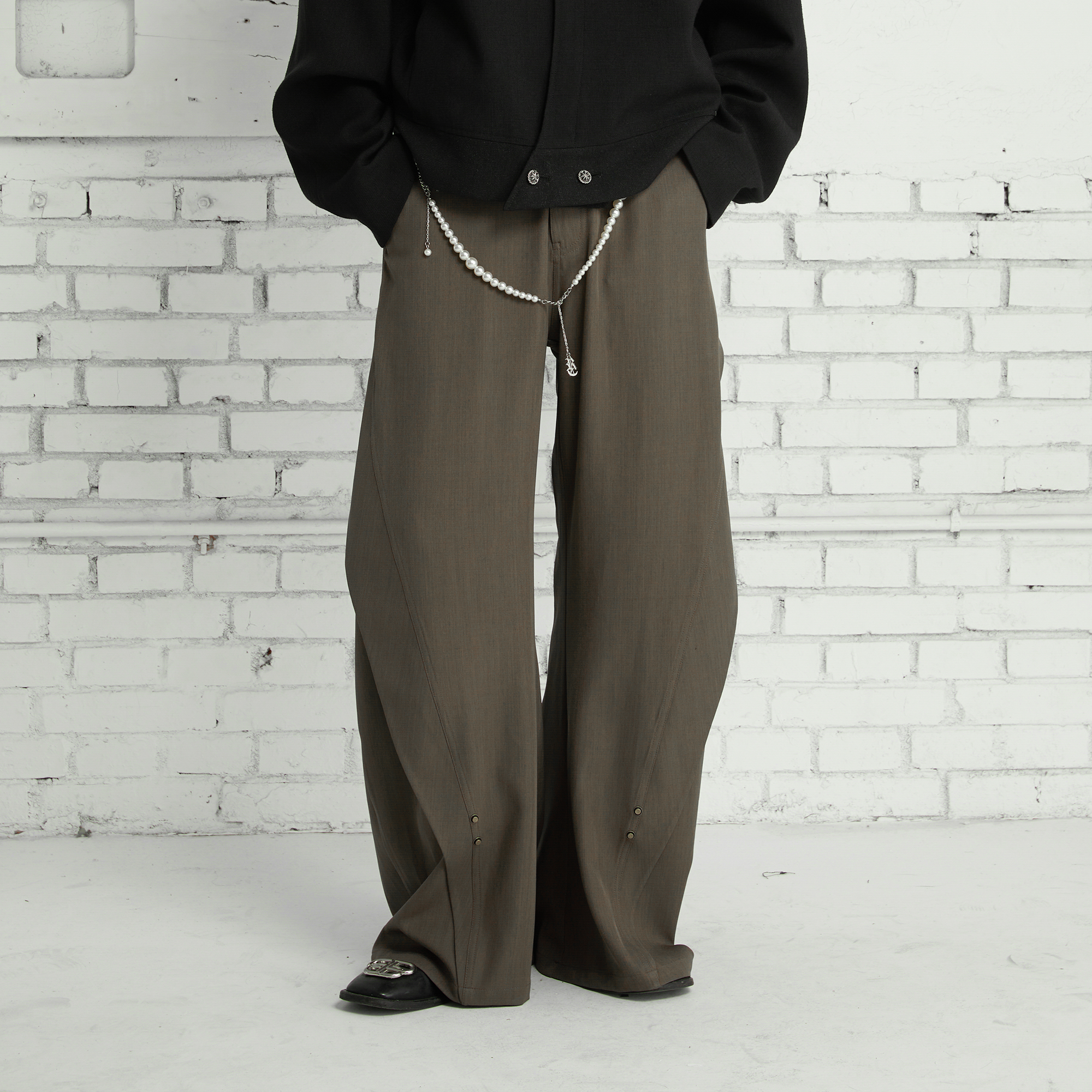 PASET Curved Seam Draped Trousers