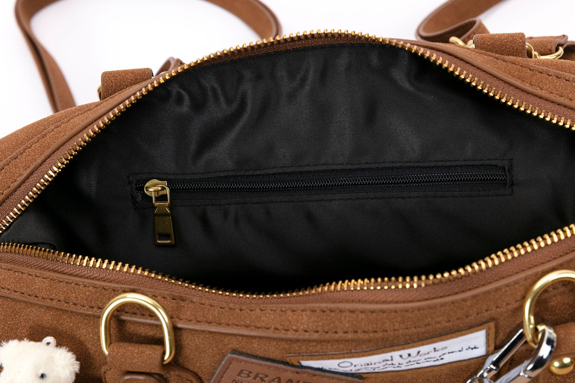 BLING BOX Plush Animal Charm Shoulder Bag